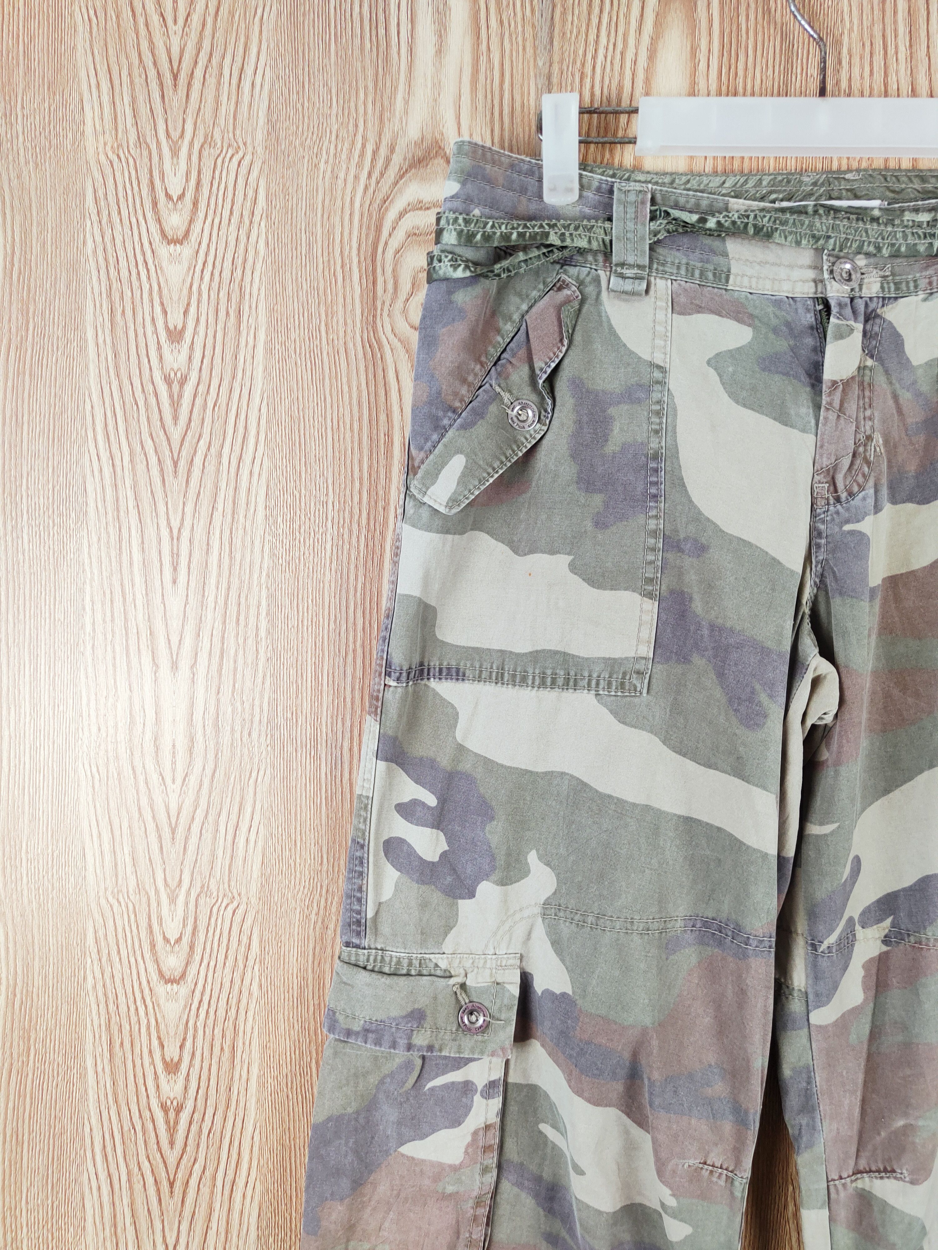 Abercrombie & Fitch Abercrombie Camouflage Multipocket Cargo Pants #W397 Size 27" / US 4 / IT 40 - 3 Thumbnail