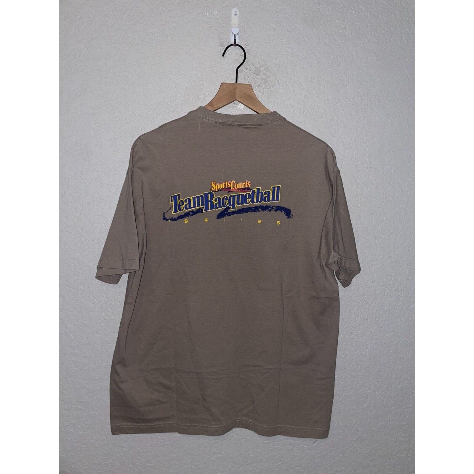 Anvil Vintage Racquetball Shirt Sports Courts 94-95 Tee 90s 1995 L Size US L / EU 52-54 / 3 - 1 Thumbnail