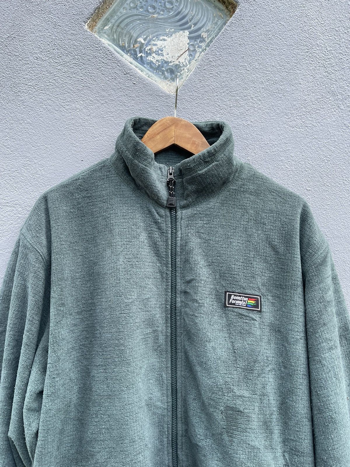 Benetton Vintage Benetton Formula 1 Racing Team Fleece Jacket Size US XL / EU 56 / 4 - 2 Thumbnail