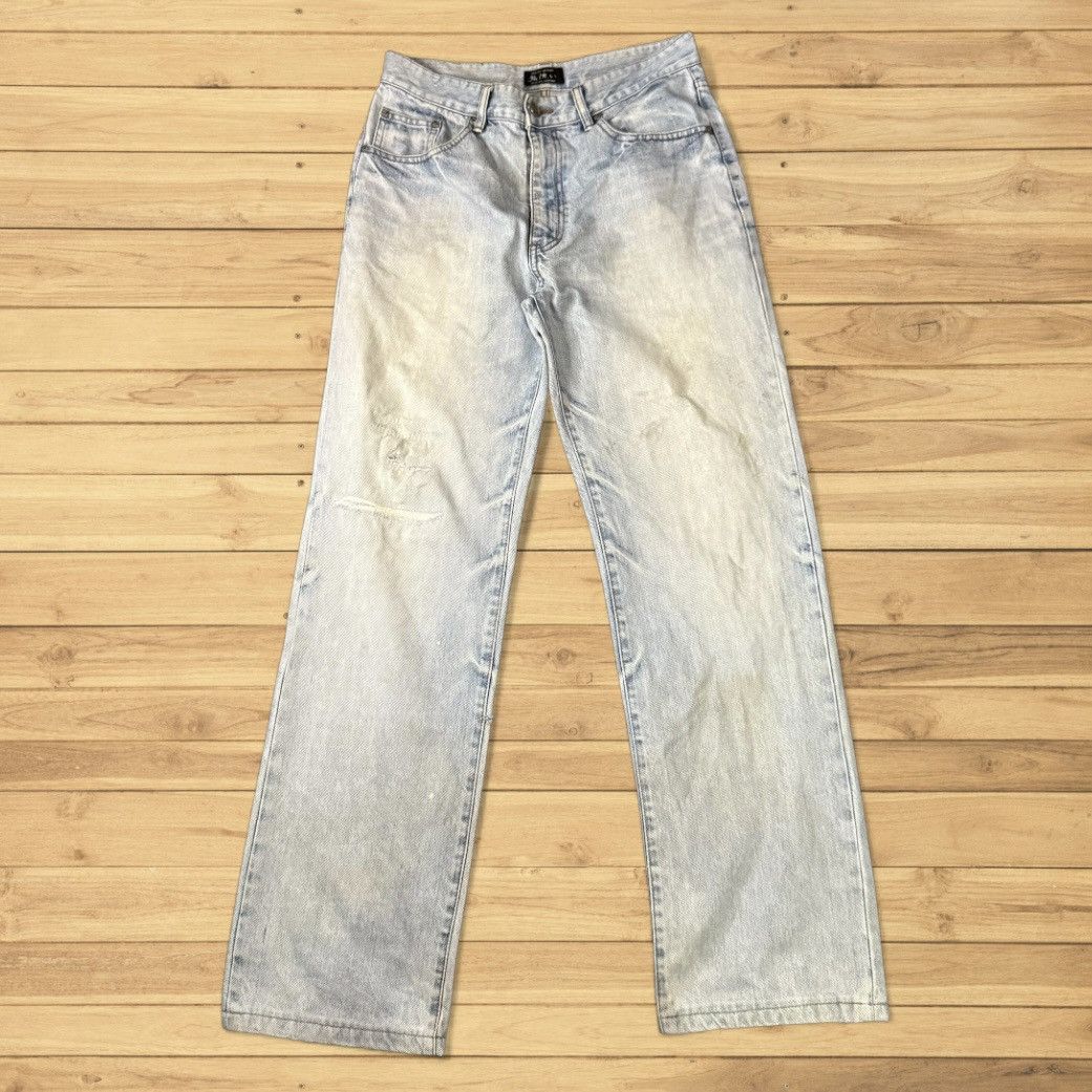 Tornado Mart 🔥🇯🇵 Japanese Vintage 90s Distressed Denim Blueway Flared Size US 31 - 1 Thumbnail