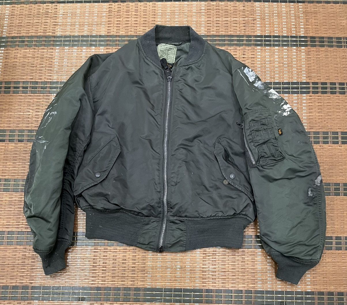 Alpha Industries Alpha Industries Inc Paint Splash MA 1 Bomber Jacket Size US L / EU 52-54 / 3 - 1 Thumbnail