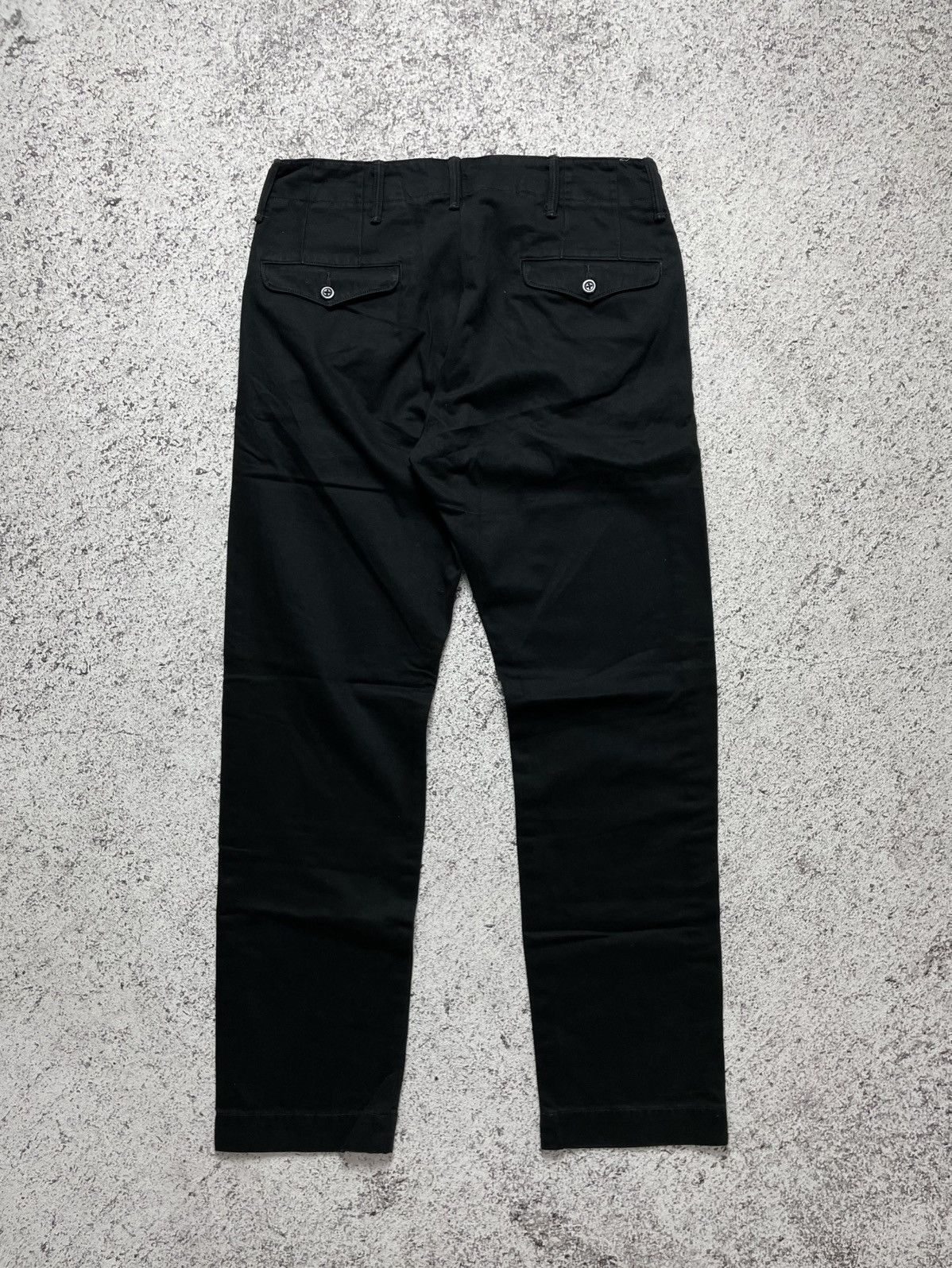 RRL Ralph Lauren RRL Ralph Lauren Black Officer Chino Pant Size US 30 / EU 46 - 7 Thumbnail