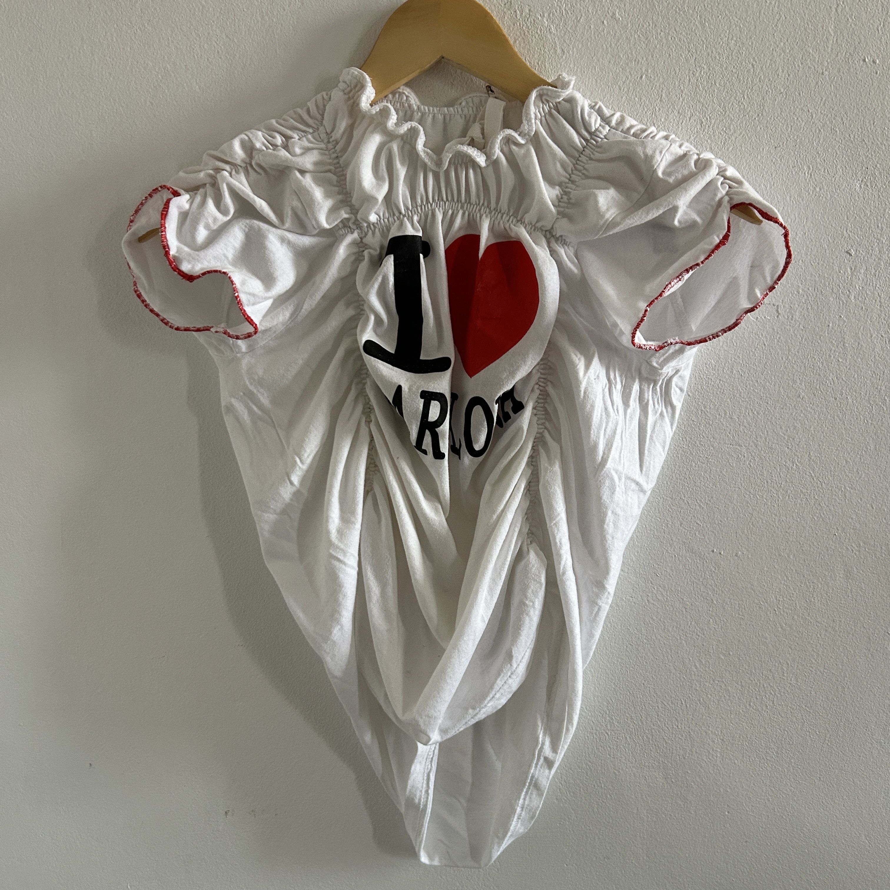 Custommade Reworked I Love Barcelona Ruched Tee Size M / US 6-8 / IT 42-44 - 7 Thumbnail