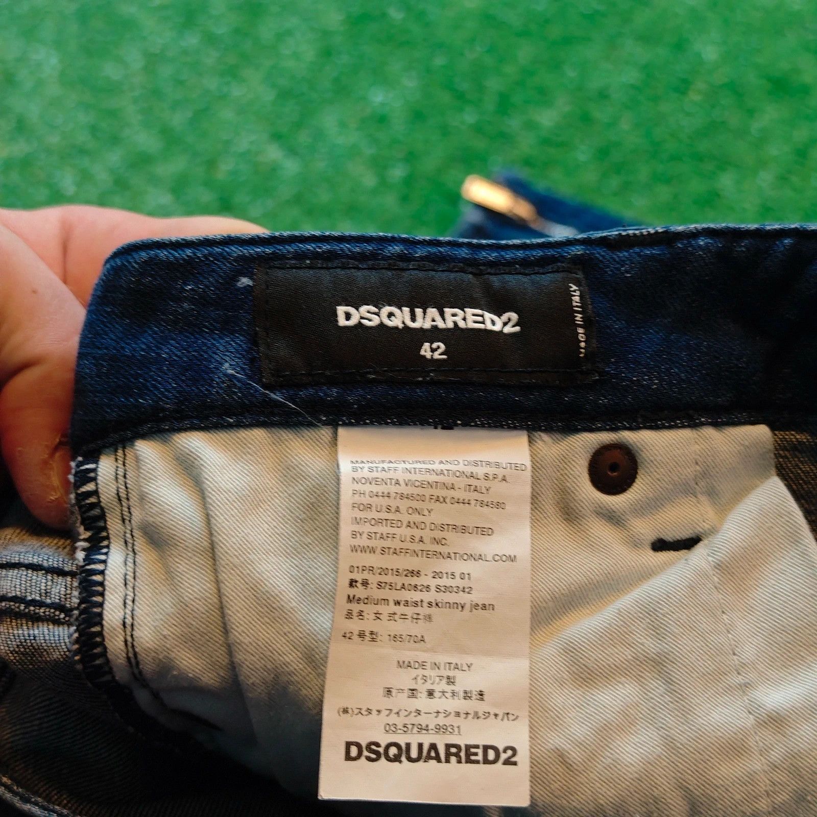 Dsquared2 Dsquared Jeans Womens 42 (30') blue ankle zip slim skinny Size 30" / US 8 / IT 44 - 8 Thumbnail