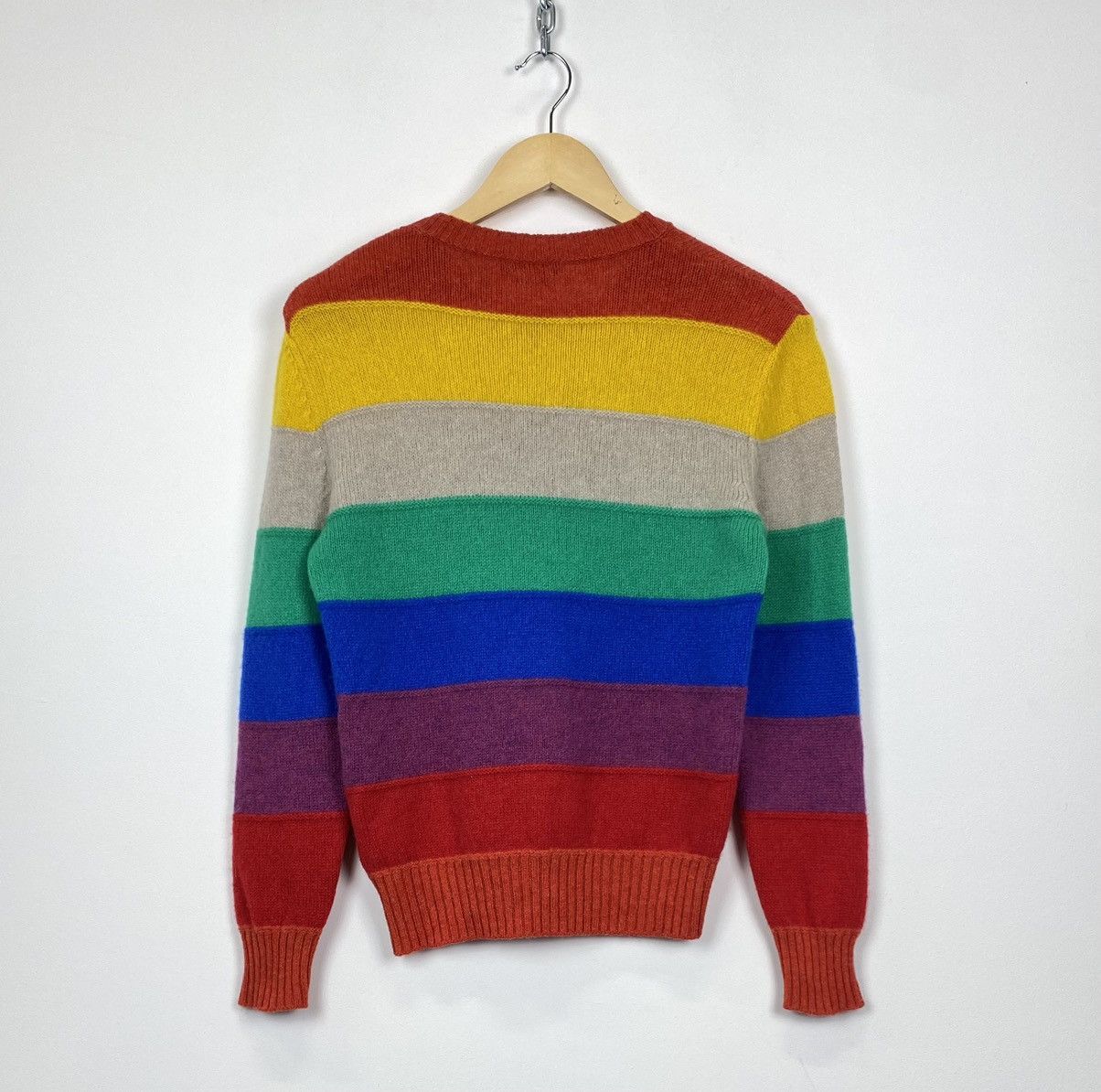 Designer × United Colors Of Benetton United Colours of Benetton Shetland Italian Yarn Sweater XS Size XS / US 0-2 / IT 36-38 - 8 Thumbnail