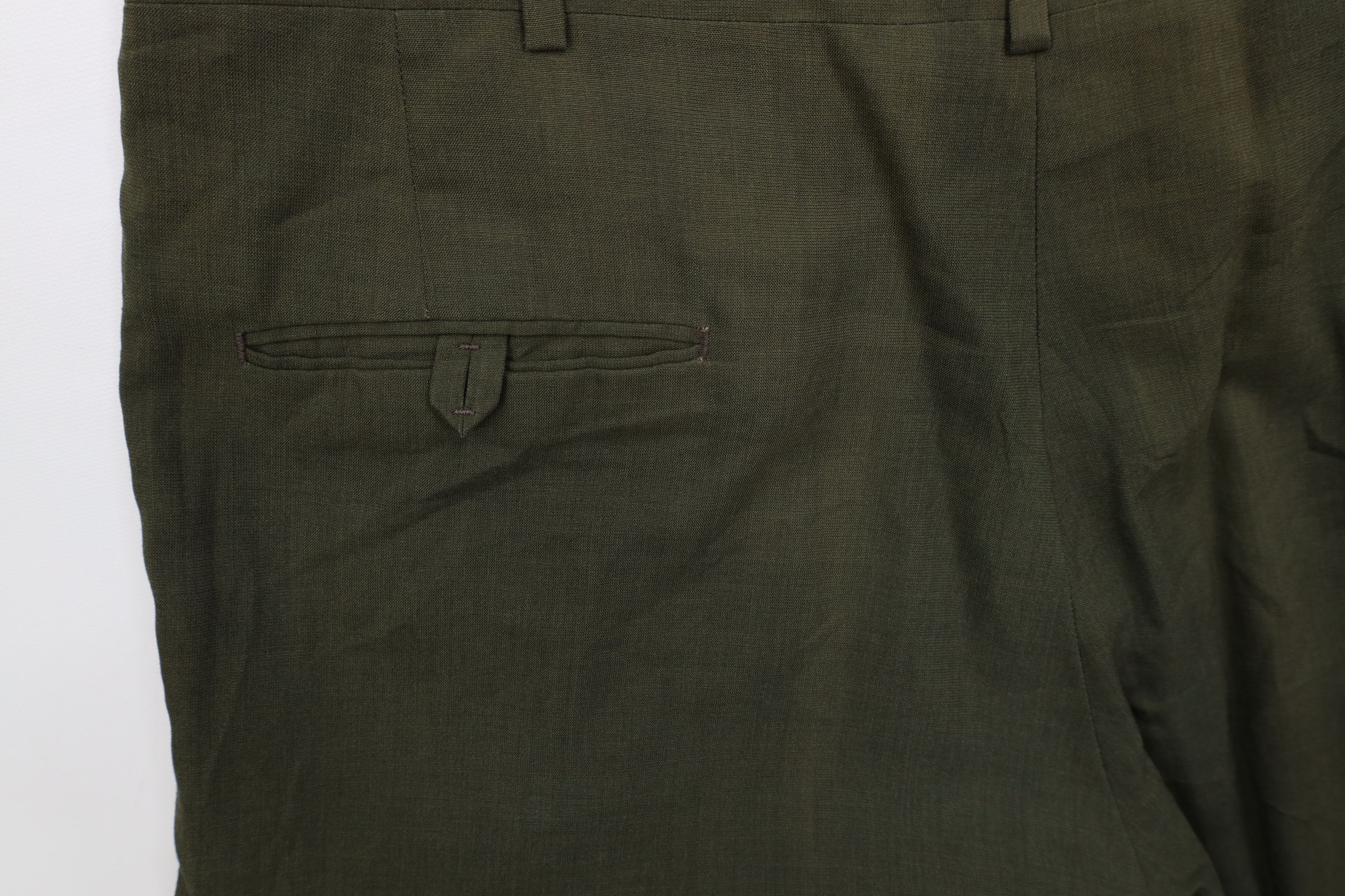 Vintage Vintage 50s 60s Streetwear Wool Knit Chino Pants Green USA Size US 36 / EU 52 - 13 Thumbnail