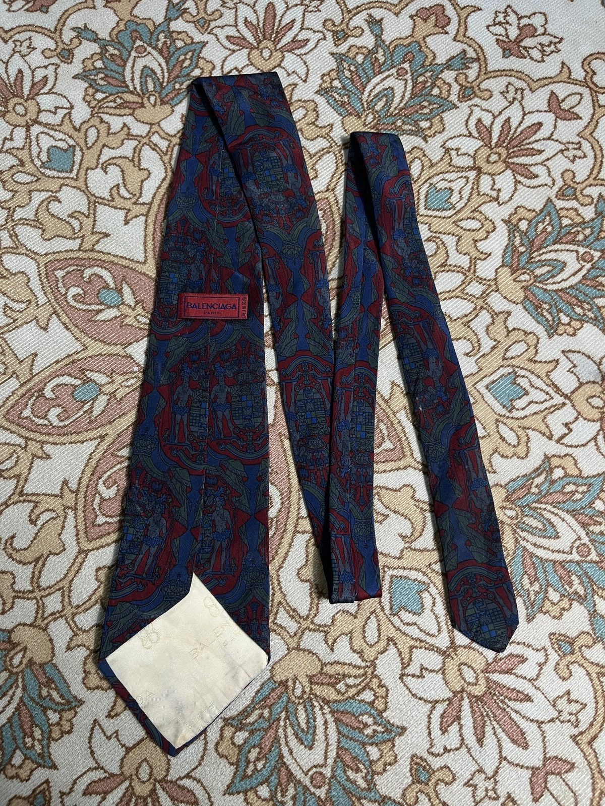 Balenciaga Balenciaga Vintage Silk Tie Size ONE SIZE - 3 Thumbnail