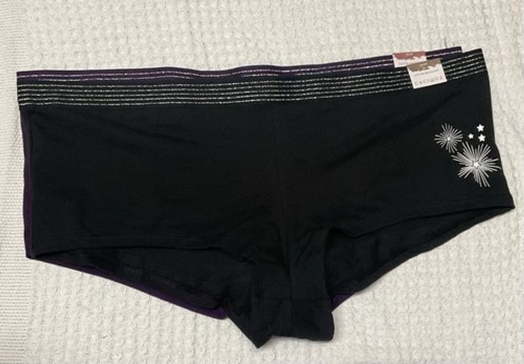 Other NWT Cacique Boyshorts Two Pair Panty Women 18/20 & 22/24 Size ONE SIZE - 14 Thumbnail