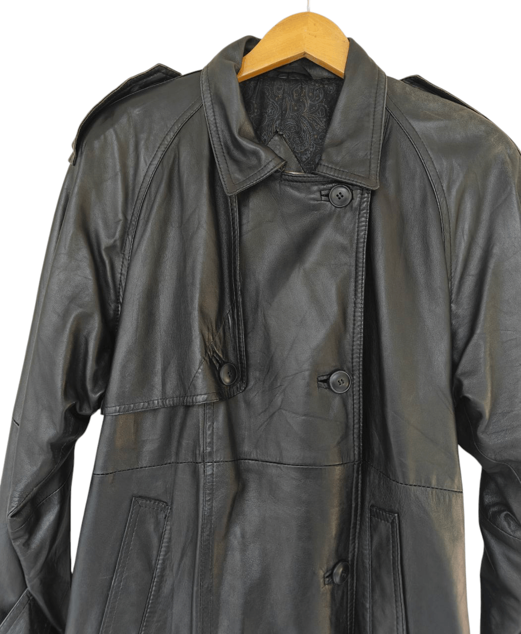 MR & MRS ITALY 💥LAST CALL💥 Brama Italian Leather Trench Coat Size US M / EU 48-50 / 2 - 3 Thumbnail
