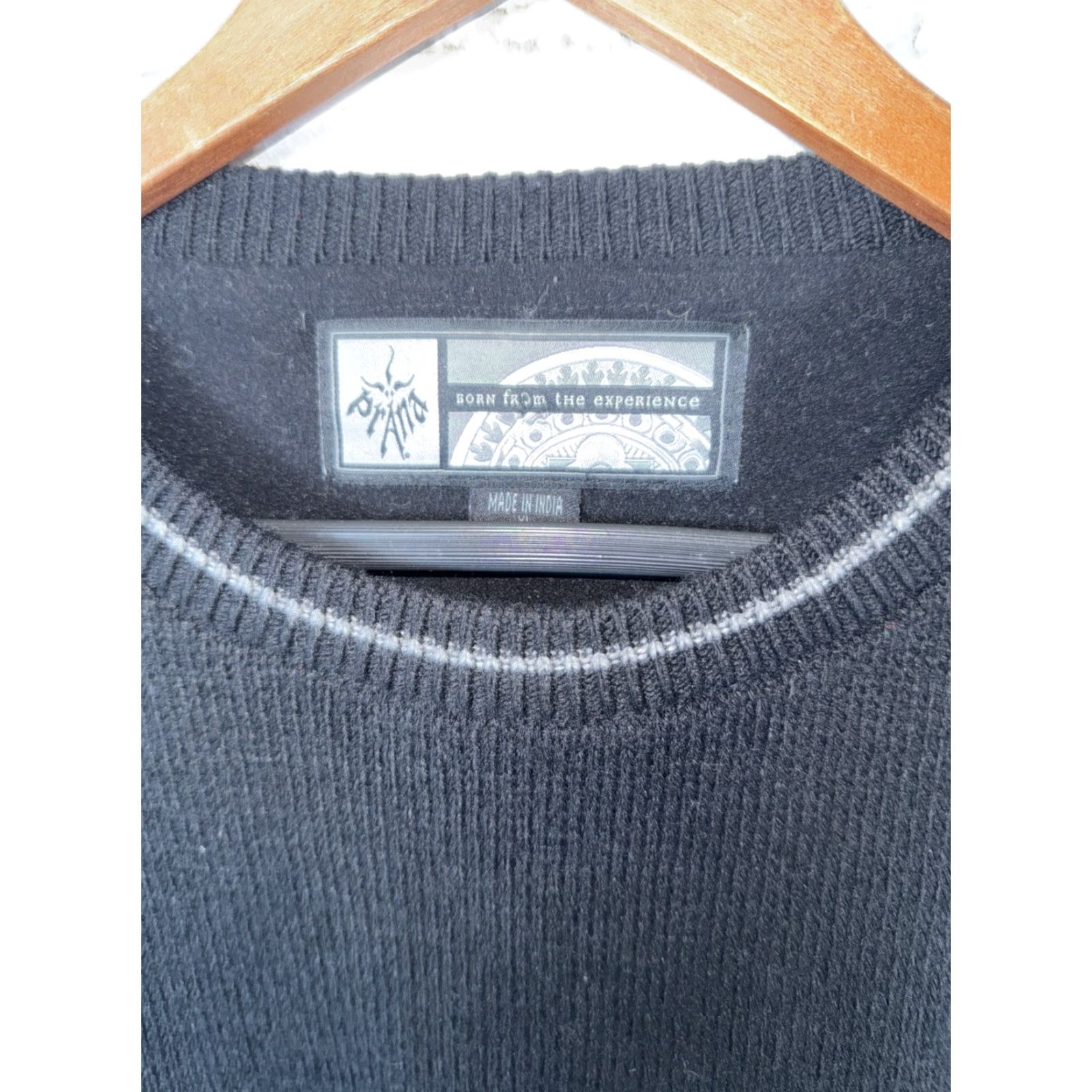 Prana VINTAGE prAna Wool Blend Pullover Ski Sweater Mens XL Black Size US XL / EU 56 / 4 - 2 Thumbnail