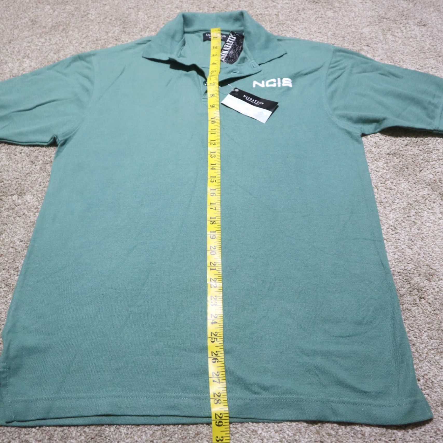 Vintage NEW GREEN NCIS Polo Shirt Polo Shirt Small Men Adult Size S Cotton Blend Embroidered Regular Solid Short Sleeve Collared Size US S / EU 44-46 / 1 - 5 Thumbnail