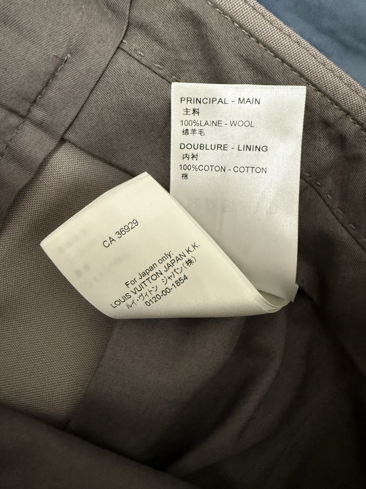 Louis Vuitton Louis Vuitton greyish beigr wide leg wool pants 46 Size US 31 - 6 Thumbnail