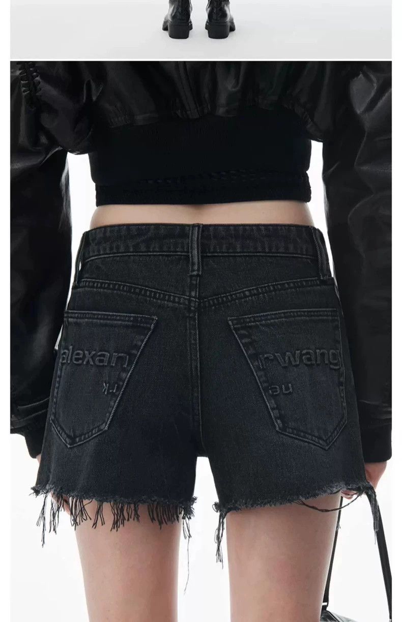 Alexander Wang Alexander Wang Bite High-Waist Denim Shorts - dmc Size 24" / US 00 / IT 34 - 1 Thumbnail