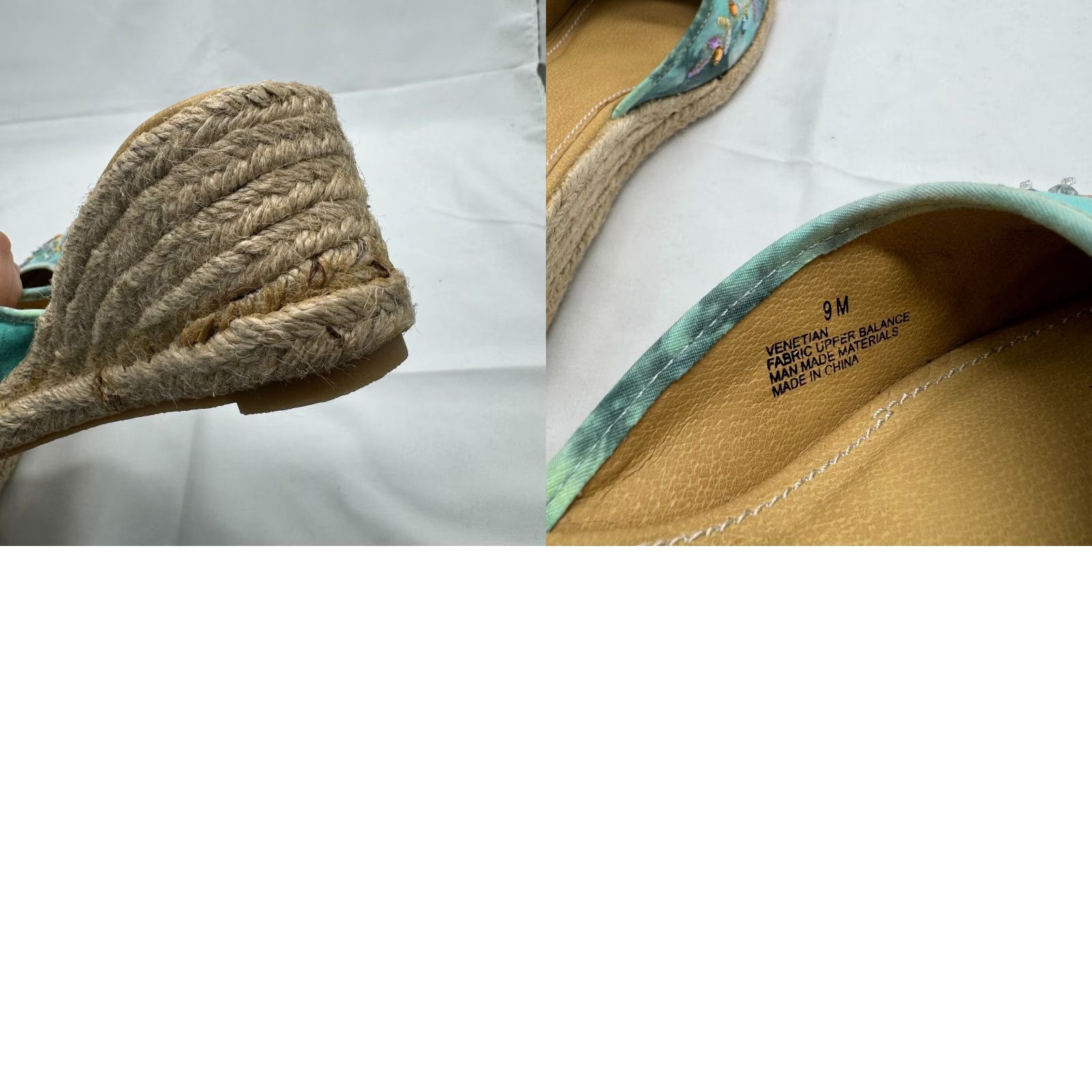 Vintage VINTAGE Rampage Espadrille Sandals 9 Wedge Boho Hippie Grunge Fairy Bohemian Sandals & Flip Flops Womens Size US 9 / IT 39 - 8 Thumbnail