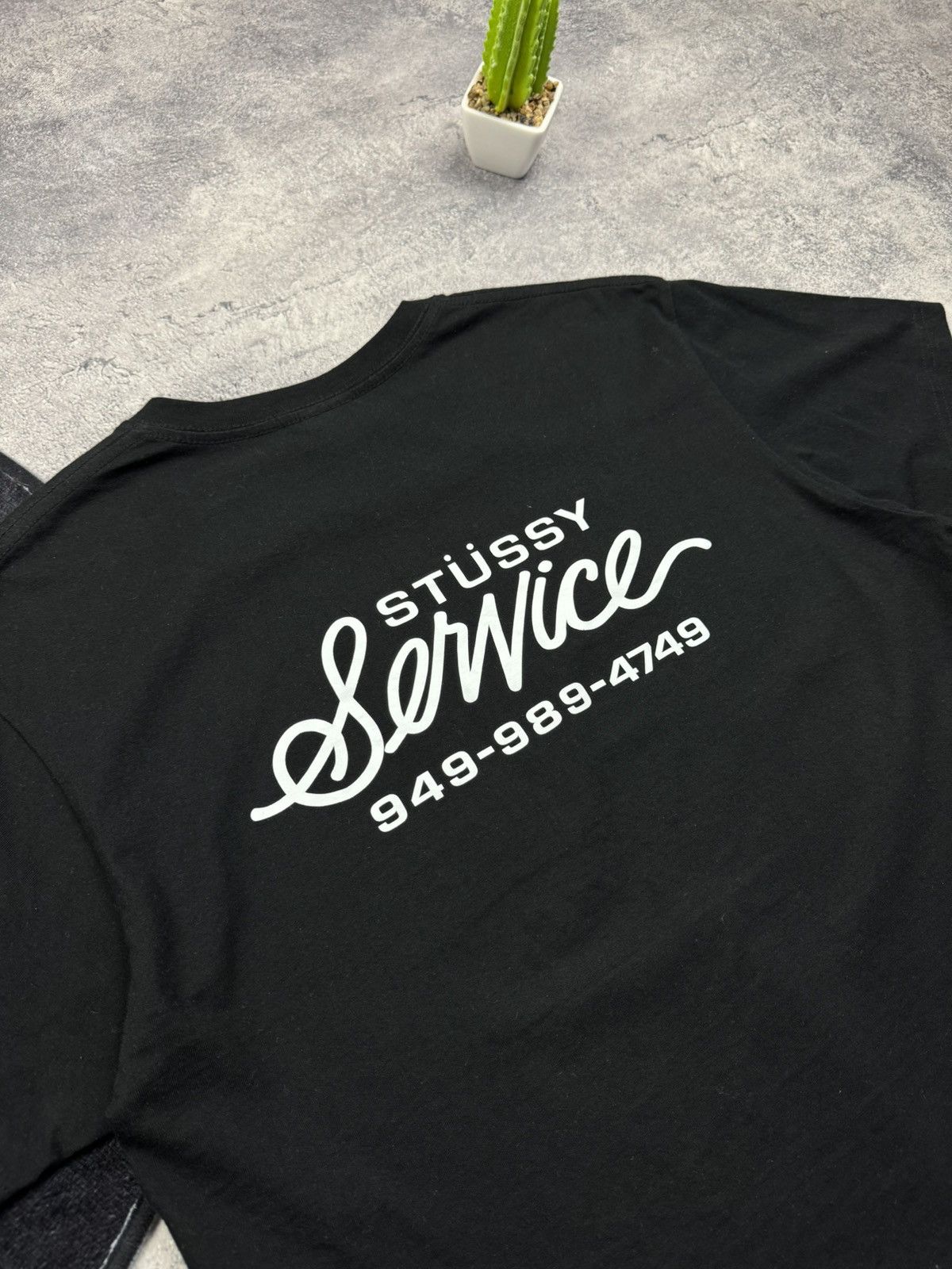 Stussy Stüssy Service Script Logo T-Shirt - Old Stock Style Graphic Size US M / EU 48-50 / 2 - 11 Thumbnail