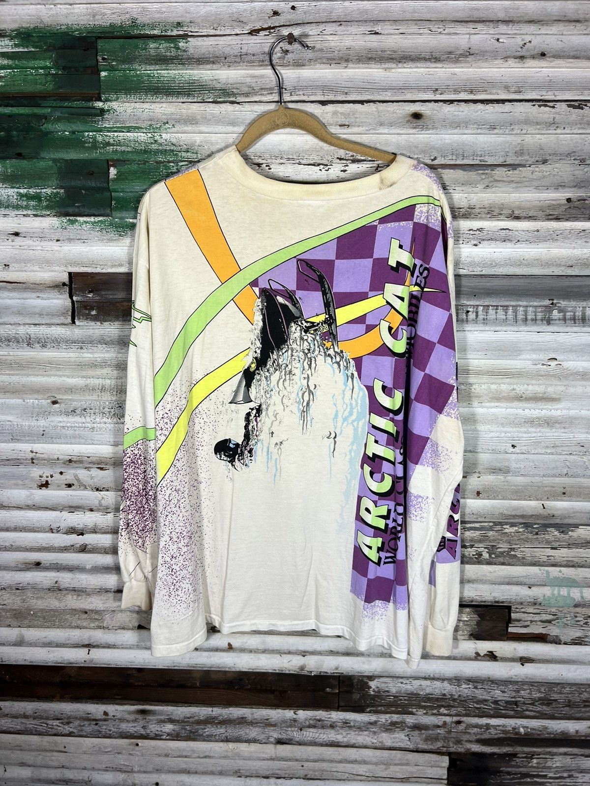 Vintage Vintage Arctic Cat AOP Long Sleeve Shirt Size US XXL / EU 58 / 5 - 6 Thumbnail