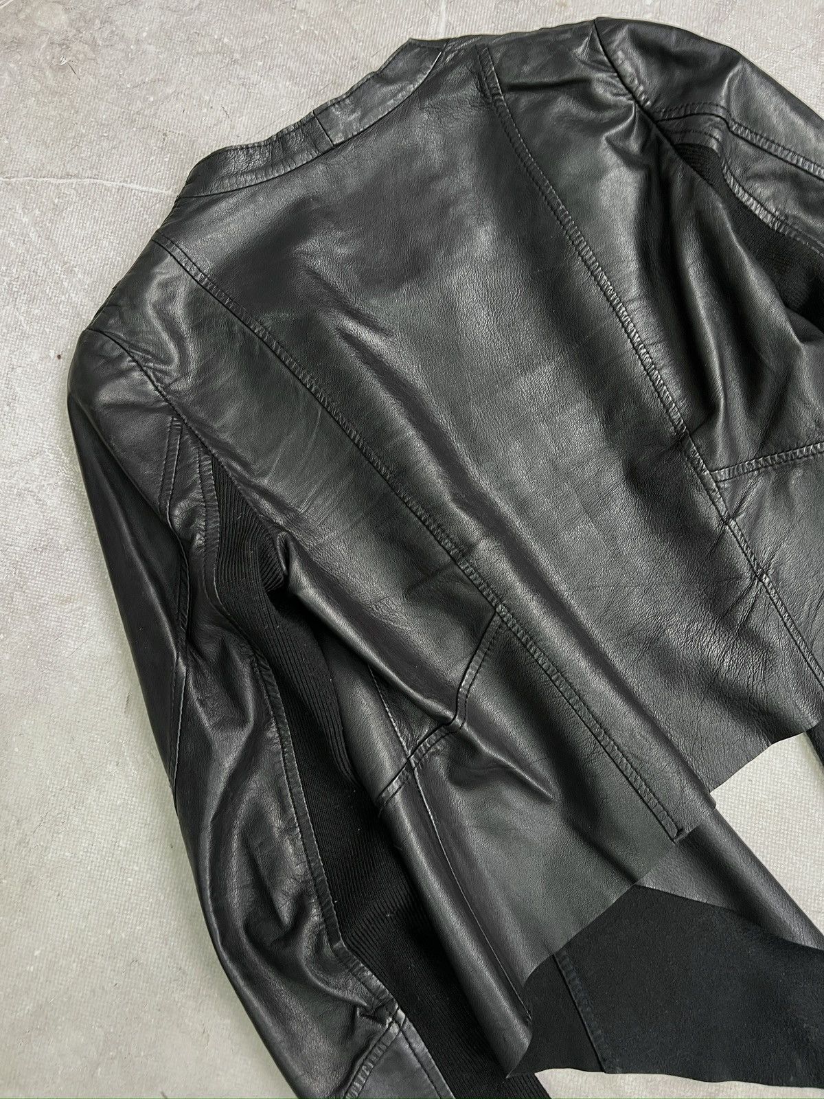 Japanese Brand Ann demeulemeester Style Leather Jacket 2000’s avant garde Size S / US 4 / IT 40 - 13 Thumbnail