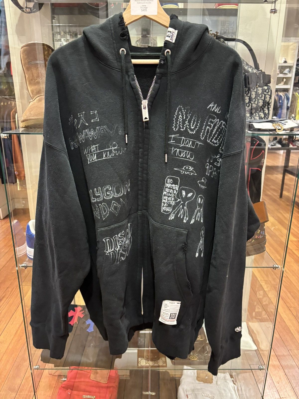 Maison Mihara Yasuhiro Distressed Hoodie