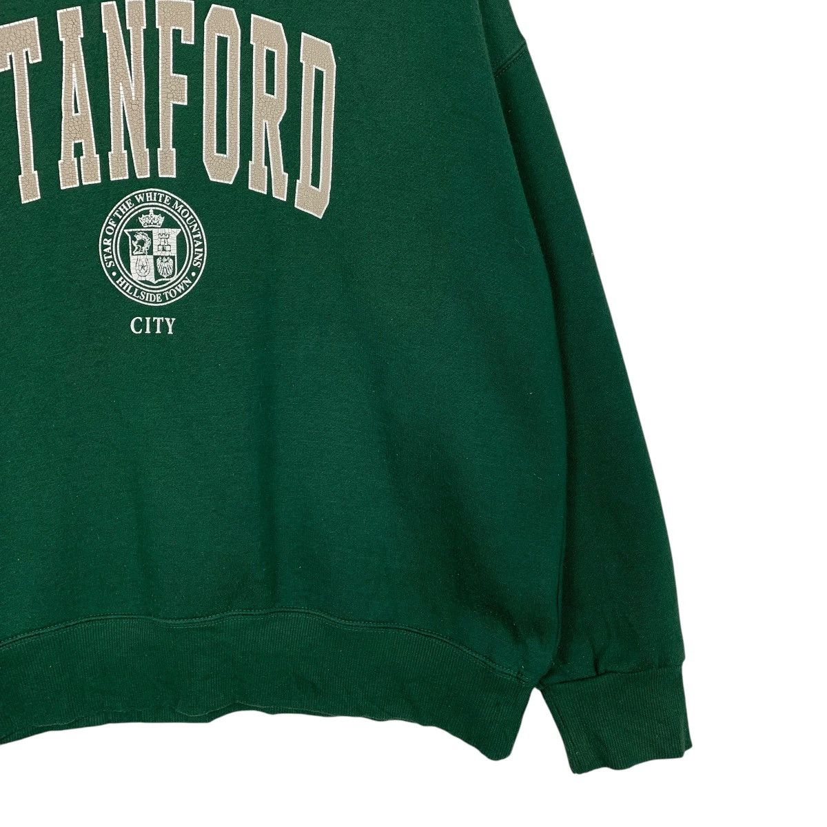 Japanese Brand Stanford City Hillside Town Crewneck Green Sweatshirt Size US M / EU 48-50 / 2 - 4 Thumbnail