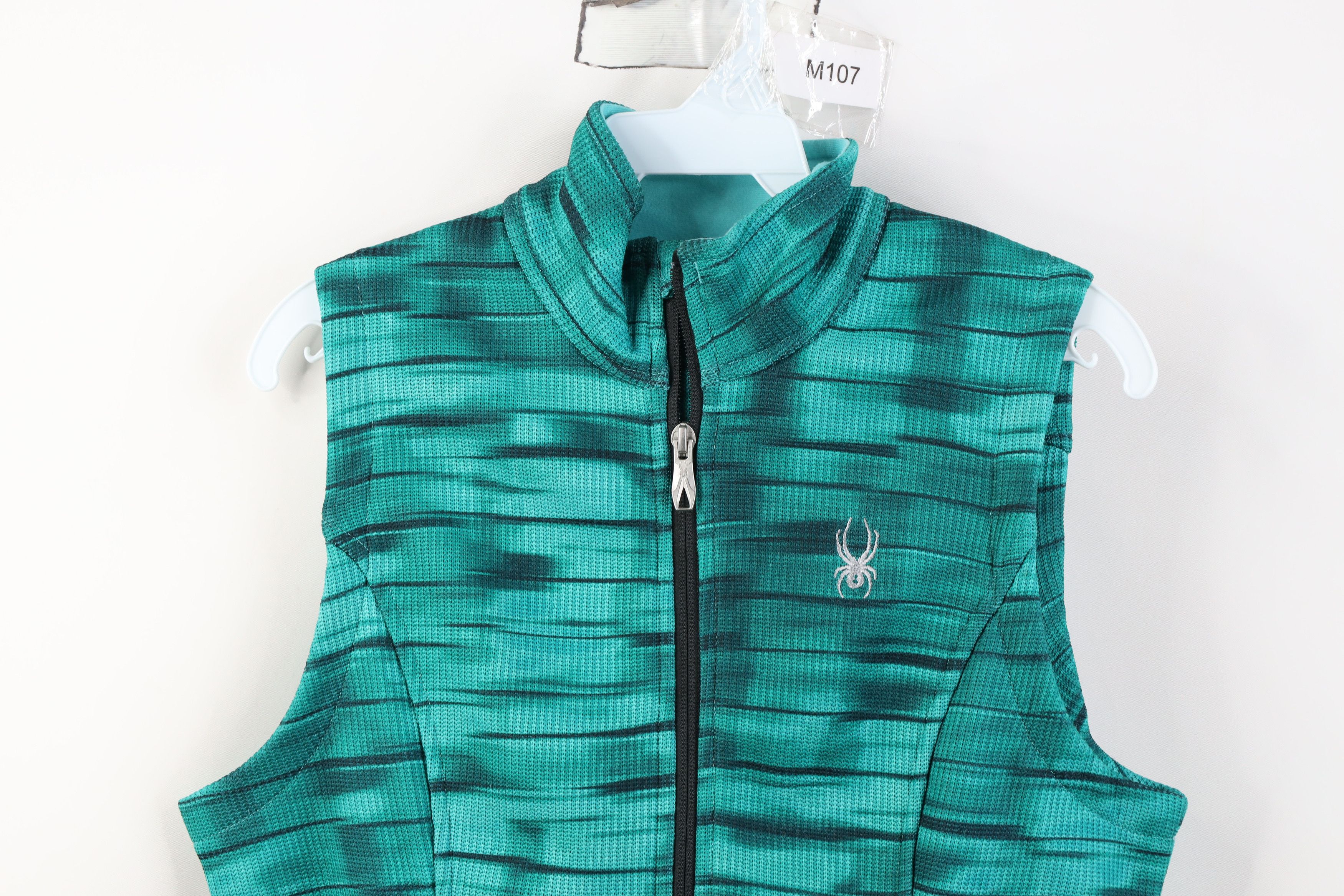 Spyder Spyder Spell Striped Knit Full Zip Sweater Vest Jacket Green Size M / US 6-8 / IT 42-44 - 2 Thumbnail