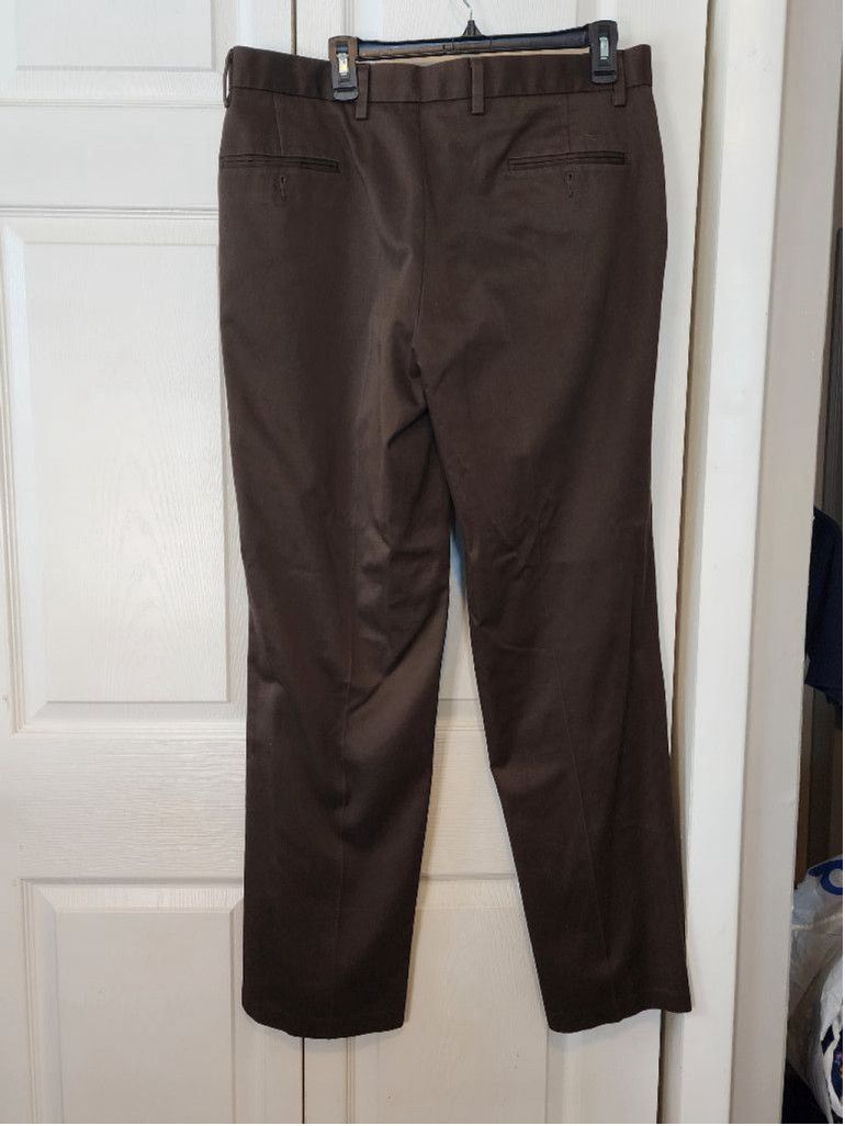 Dockers Dockers Brown Dress Pants 36 W, 34 L Size US 36 / EU 52 - 3 Thumbnail