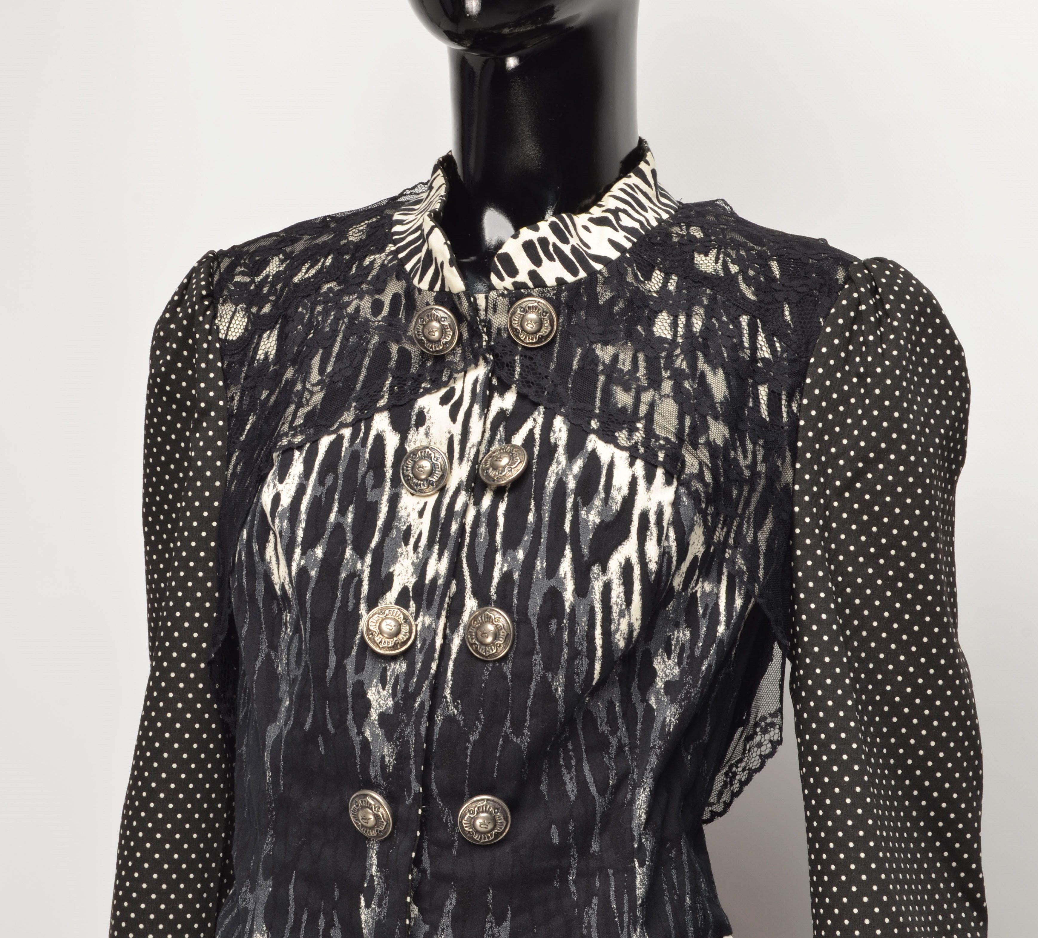 Vintage Vintage Y2K Save the Queen Grunge Goth Blazer Jacket Size XL / US 12-14 / IT 48-50 - 2 Thumbnail