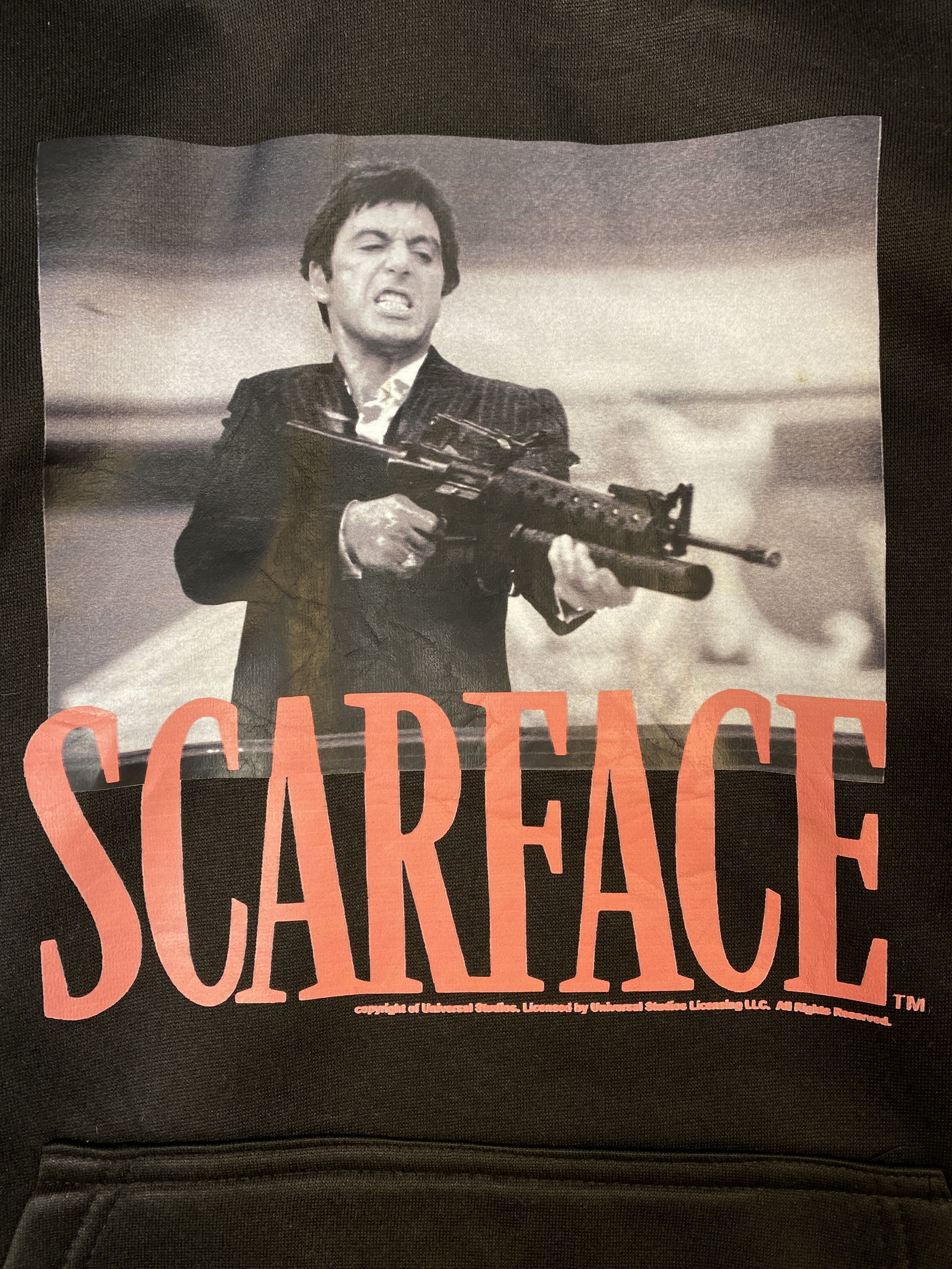 Vintage Vintage Tony Montana Scarface Movie Hoodies PS0398 Size US XL / EU 56 / 4 - 4 Thumbnail