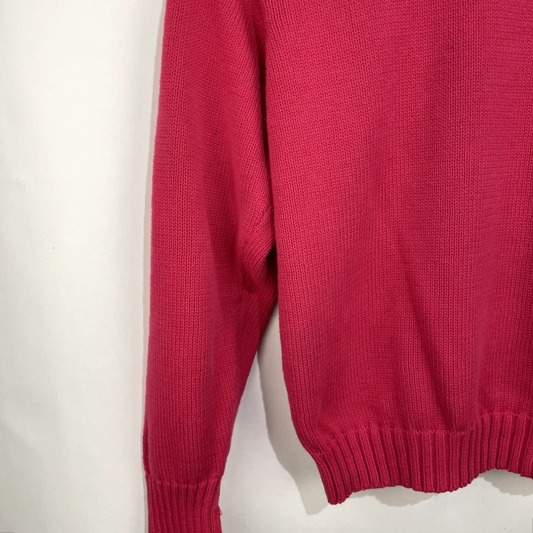Polo Ralph Lauren VINTAGE Polo Ralph Lauren Coral Crewneck Sweater XL Medium Knit Cotton Shirt Men Size US XL / EU 56 / 4 - 6 Thumbnail