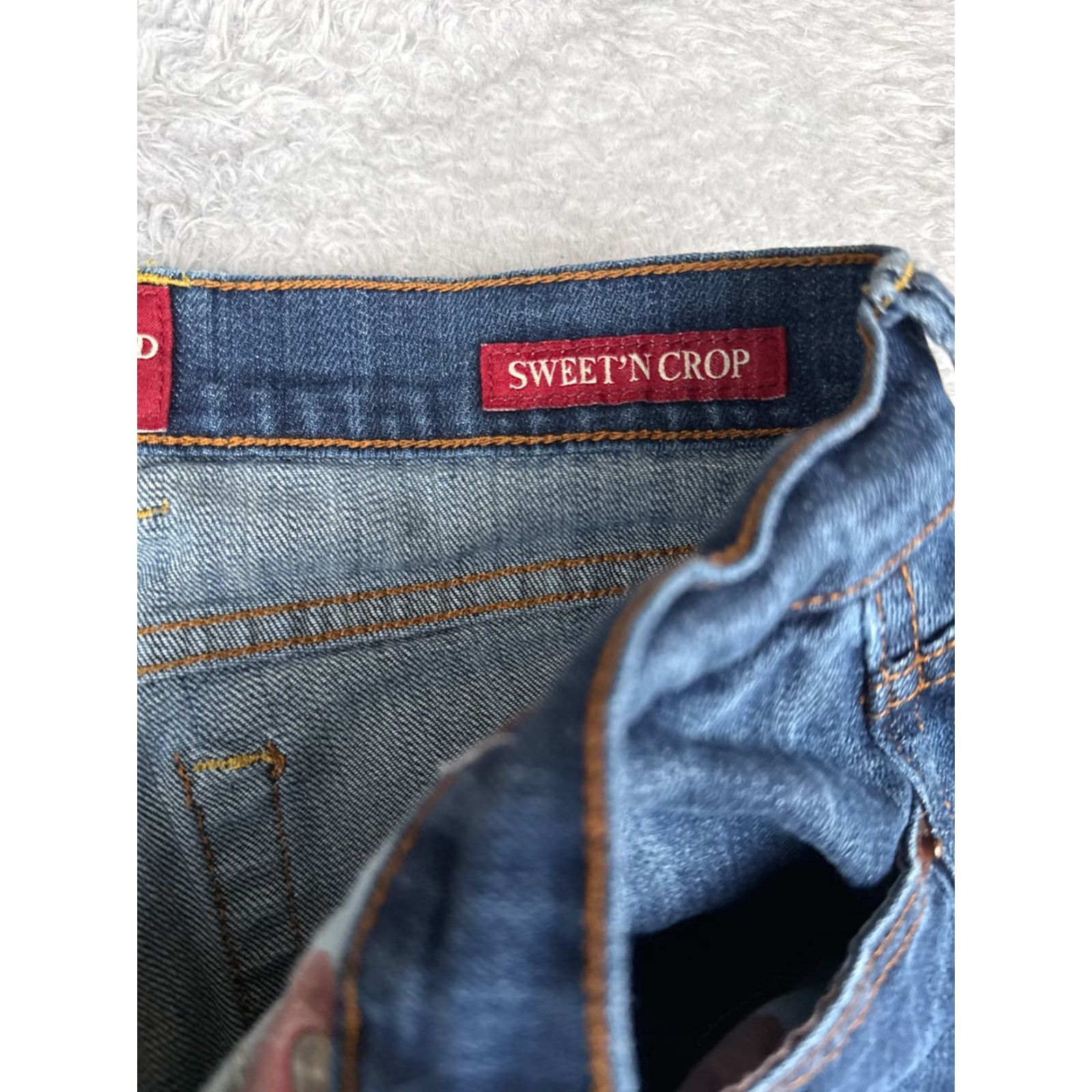 Lucky Brand Lucky Brand Jeans Womens 10 Blue Denim Crop Sweet N Crop Straight Leg Cotton 31x24 Jeans Size 32" / US 10 / IT 46 - 7 Thumbnail