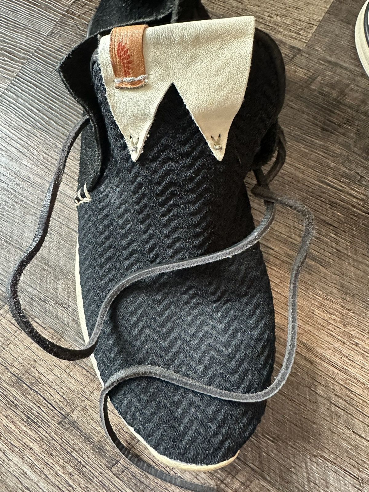 Visvim Visvim Huron Mesh Moc Folk 10.5 Black Size US 10.5 / EU 43-44 - 4 Thumbnail