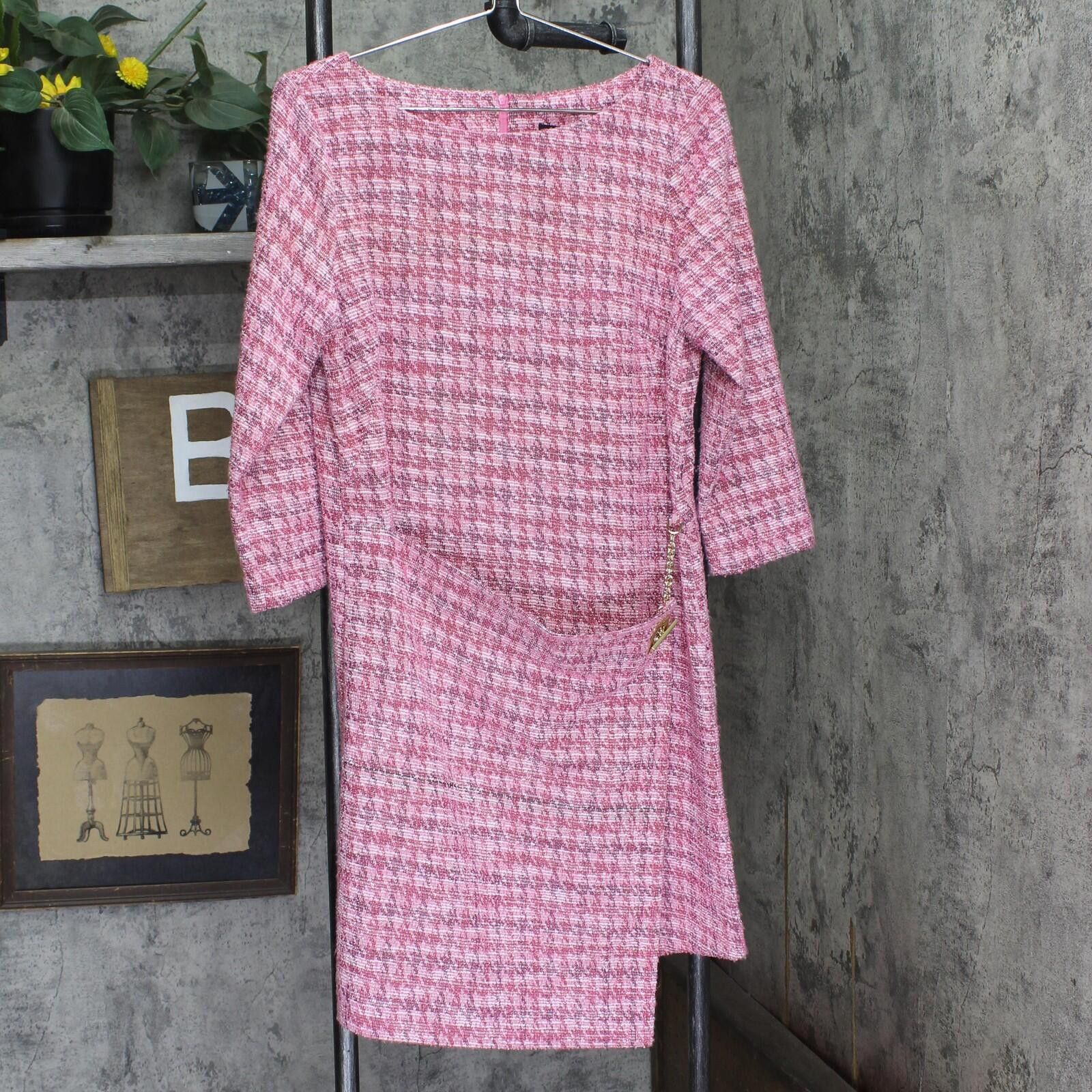 Other Nwt Halston Wrap 3/4 Sleeve Shift Dress Fuchsia Pink 12 Size XL / US 12-14 / IT 48-50 - 1 Thumbnail