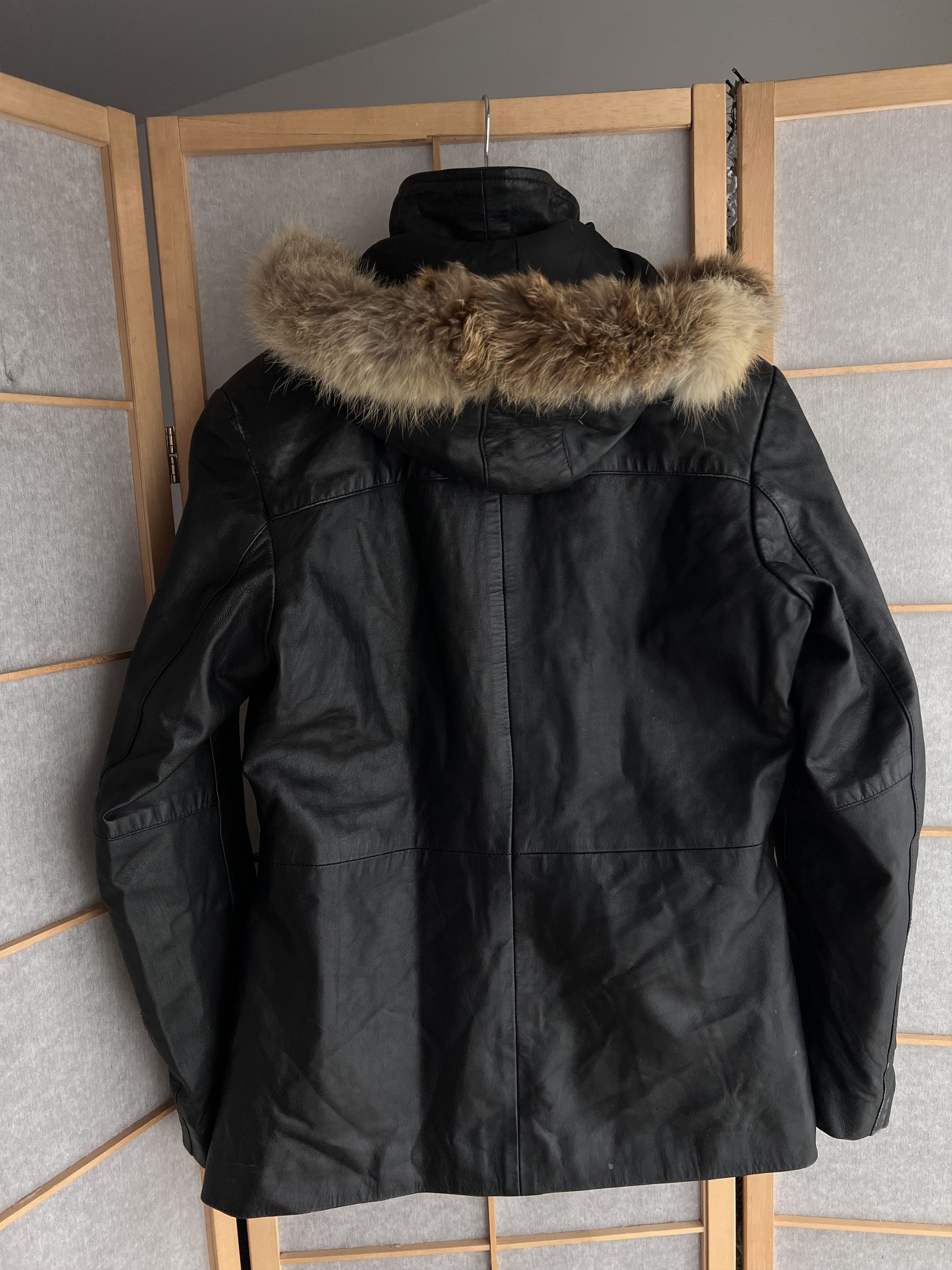 If Six Was Nine Rick Owens VTG Yohji Yamamoto Style Fur Hood Leather Jacket Size US S / EU 44-46 / 1 - 17 Thumbnail