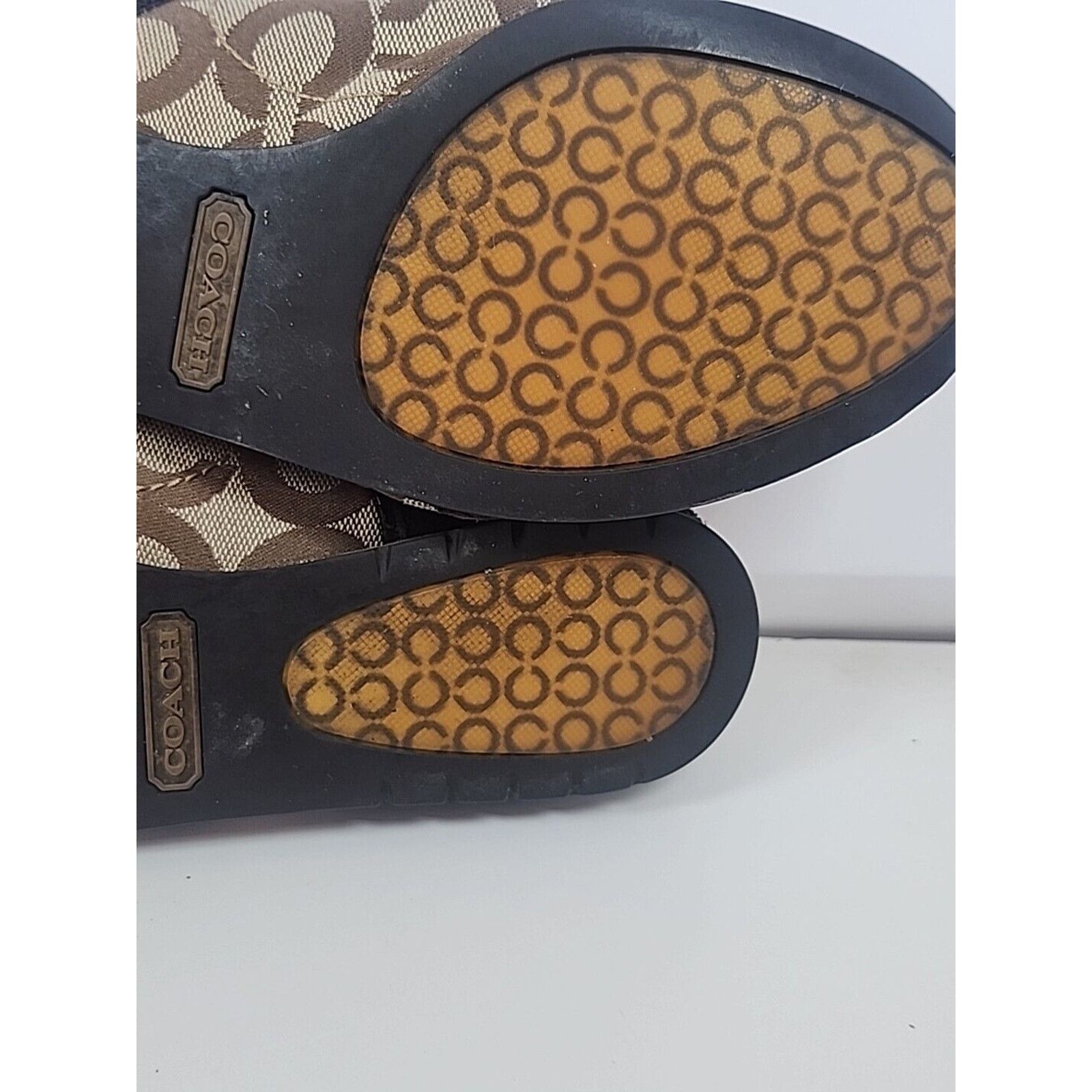 Coach Coach Women's Kelbie Shoes Size 7M Brown Signature Sneakers Size US 7 / IT 37 - 9 Thumbnail