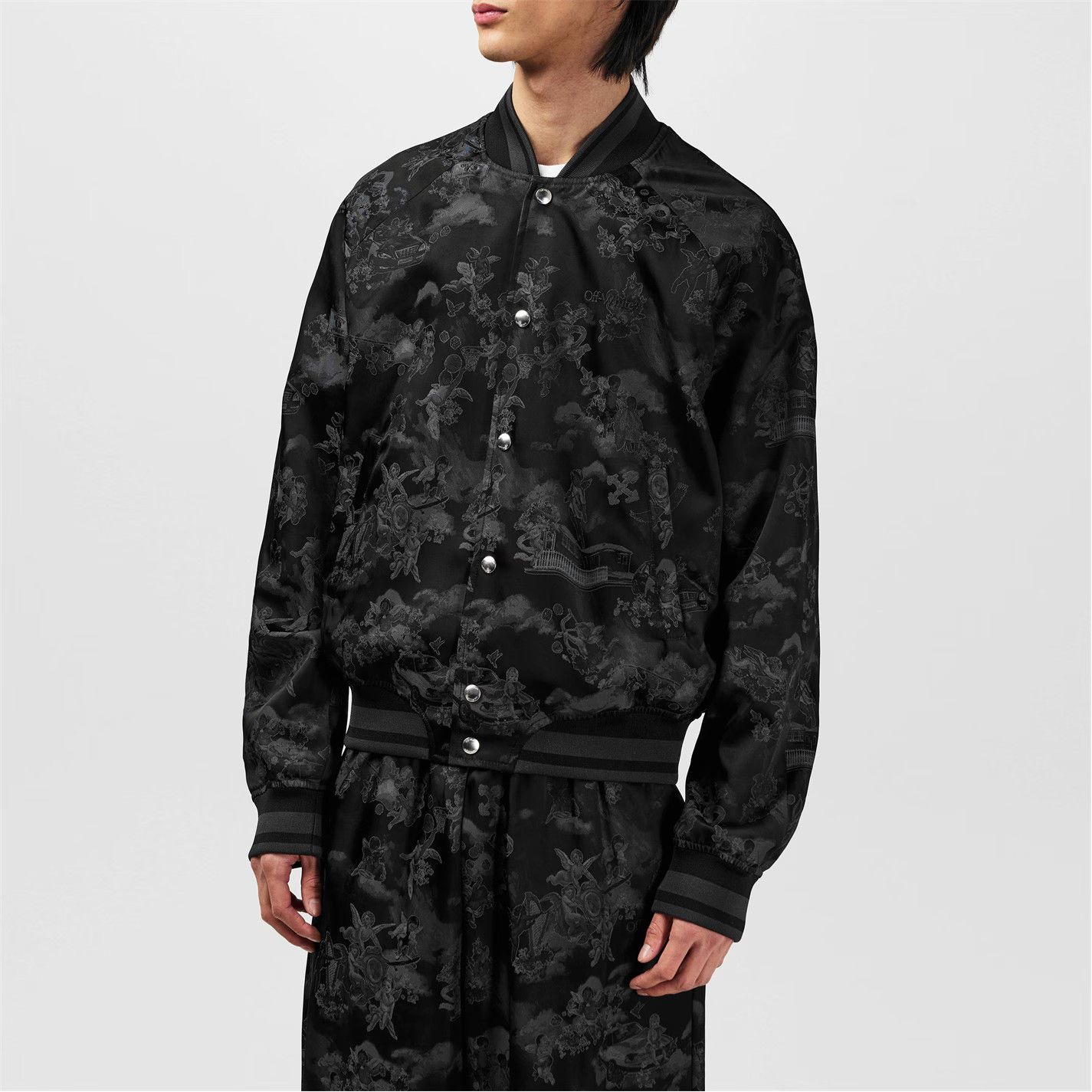 Off-White o1g2r1mq0326 Varsity Jacket in Black Size US M / EU 48-50 / 2 - 4 Thumbnail