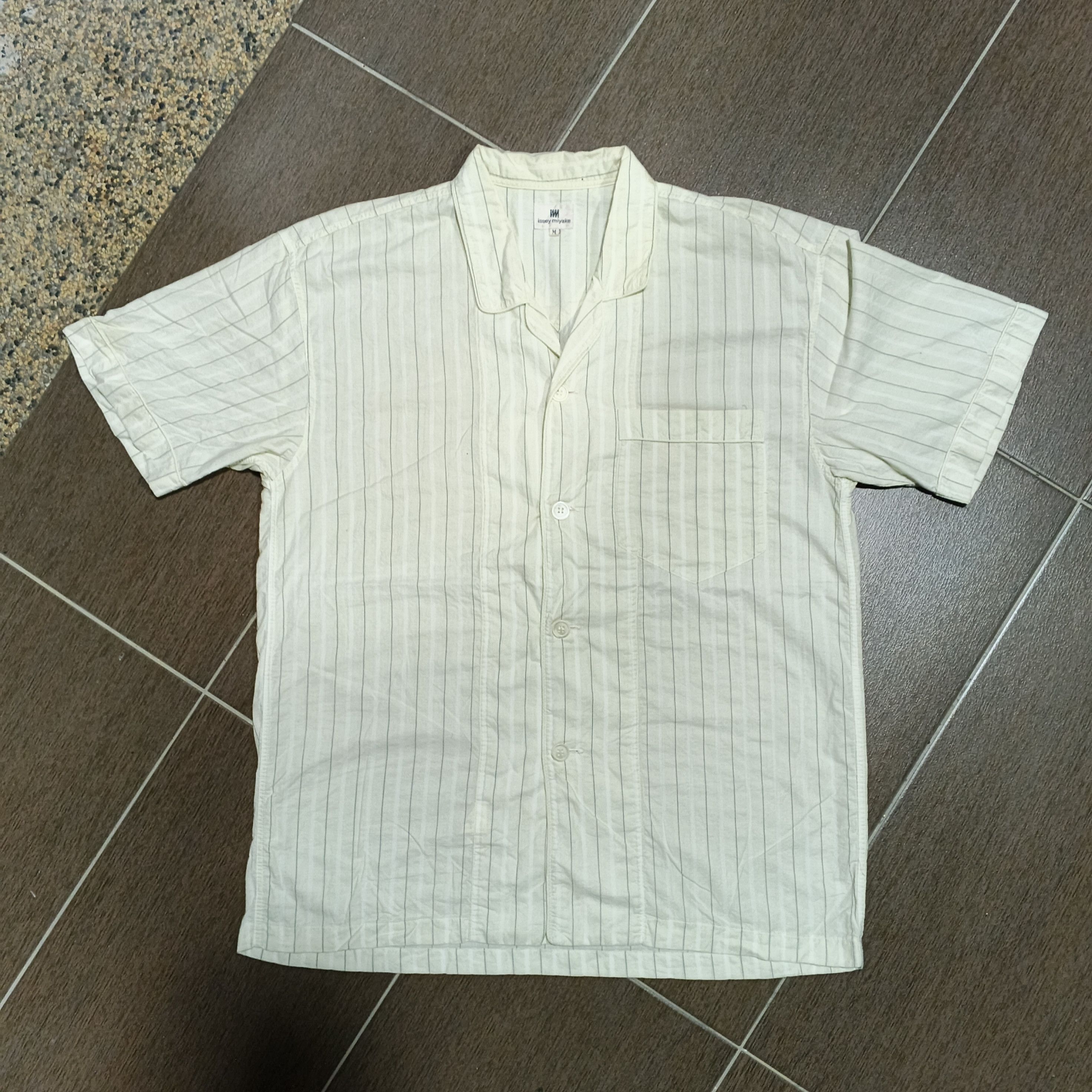 Issey Miyake Vintage Japanese Brand Issey Miyake Linen Blend Stripes Size US M / EU 48-50 / 2 - 1 Thumbnail