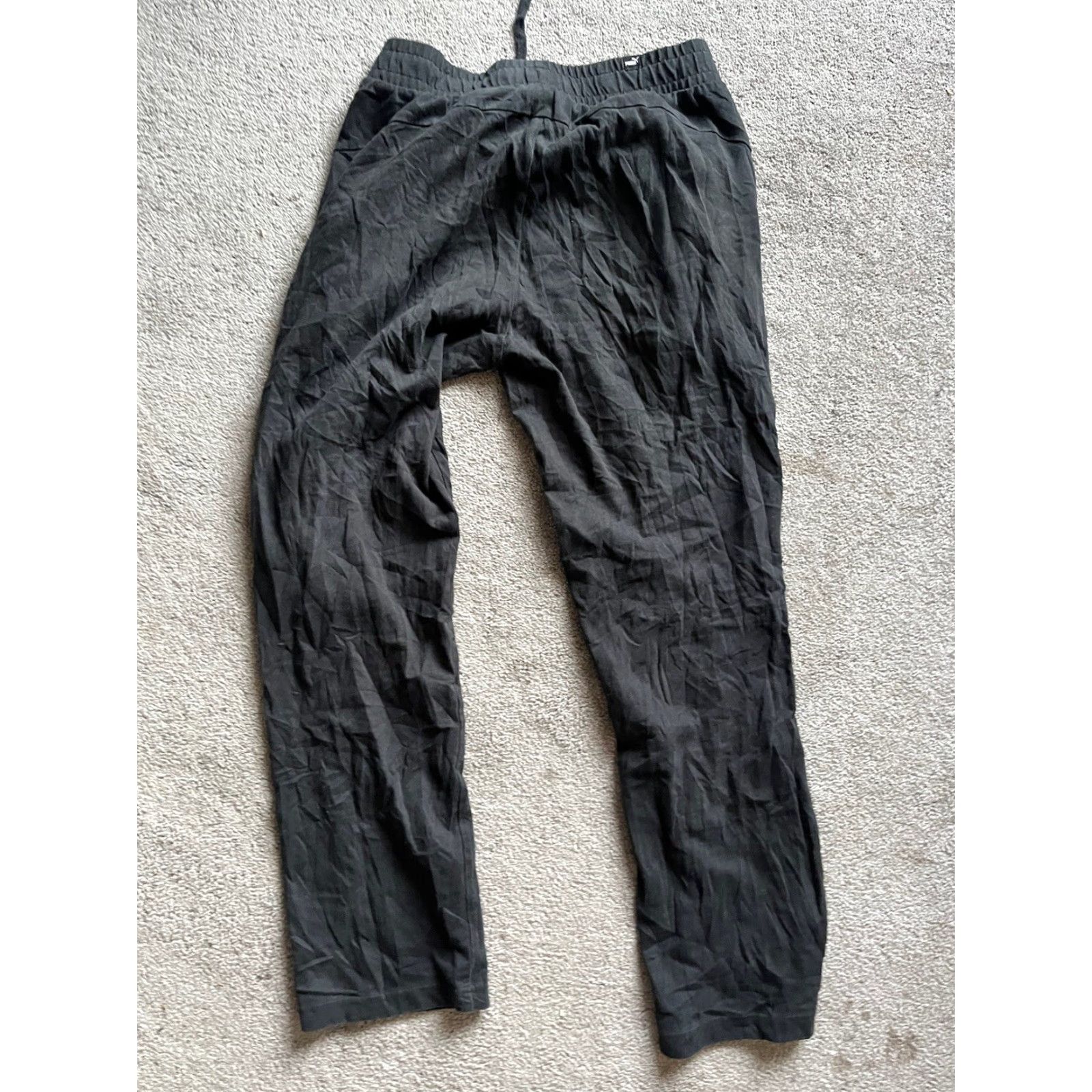 Puma PUMA Cargo Jogger Sweatpants Men's Medium Black - 2 Pockets Sweatpants Pant Athletic Casual Regular Inseam 29 in Black Mens Sports Activewear Pants Size US 31 - 3 Thumbnail