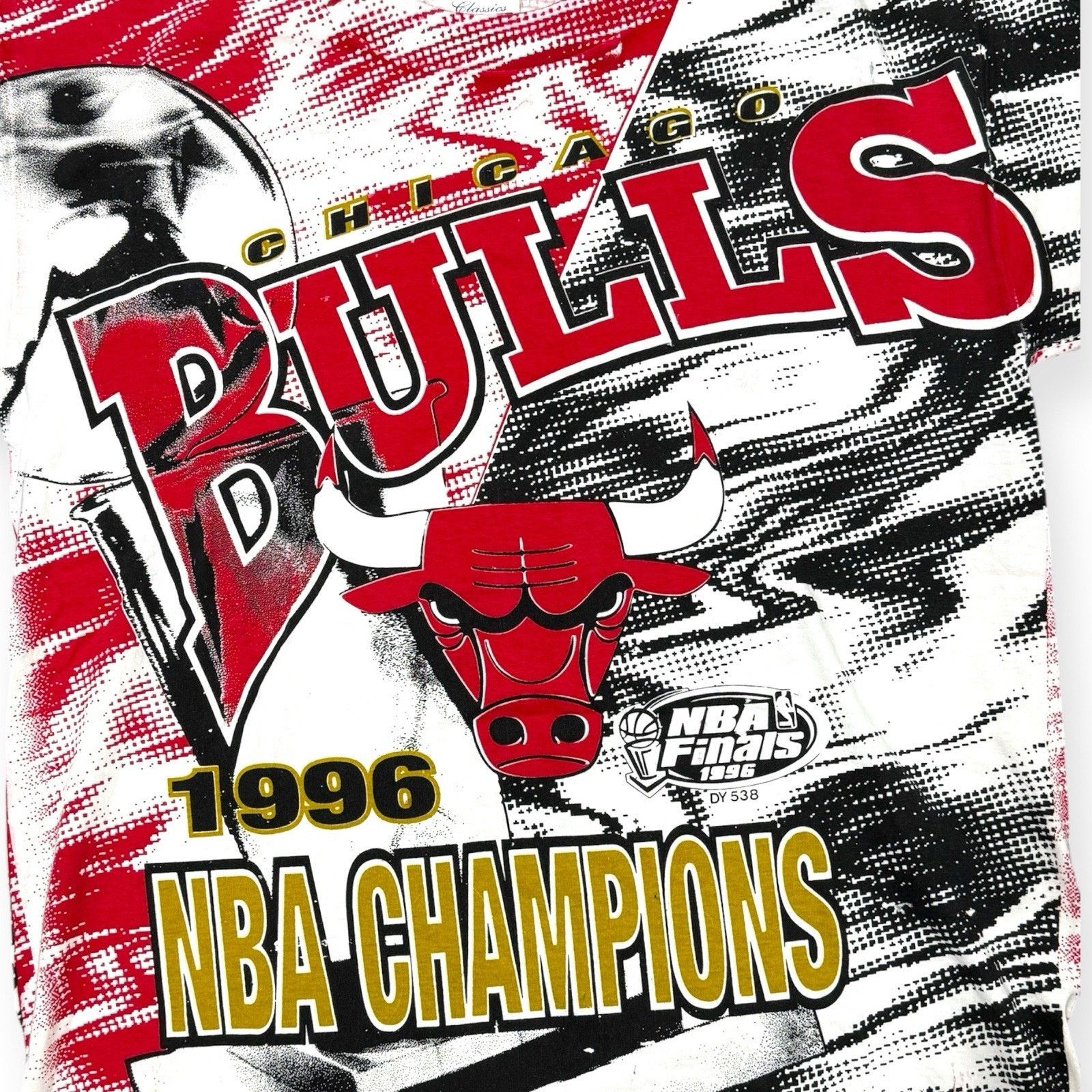 SAMI MIRO VINTAGE RARE Vintage AOP 1996 Chicago Bulls Championship NBA Shirt L Size US L / EU 52-54 / 3 - 2 Thumbnail