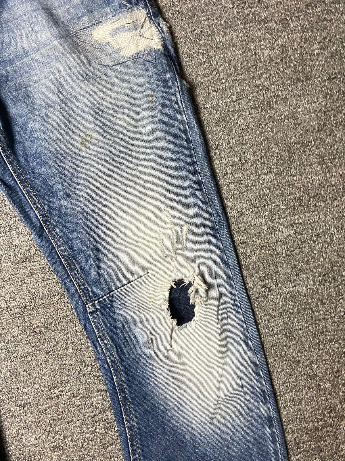 Zara Vintage Zara Denim Collection Distressed Jeans (164) Size US 30 / EU 46 - 13 Thumbnail