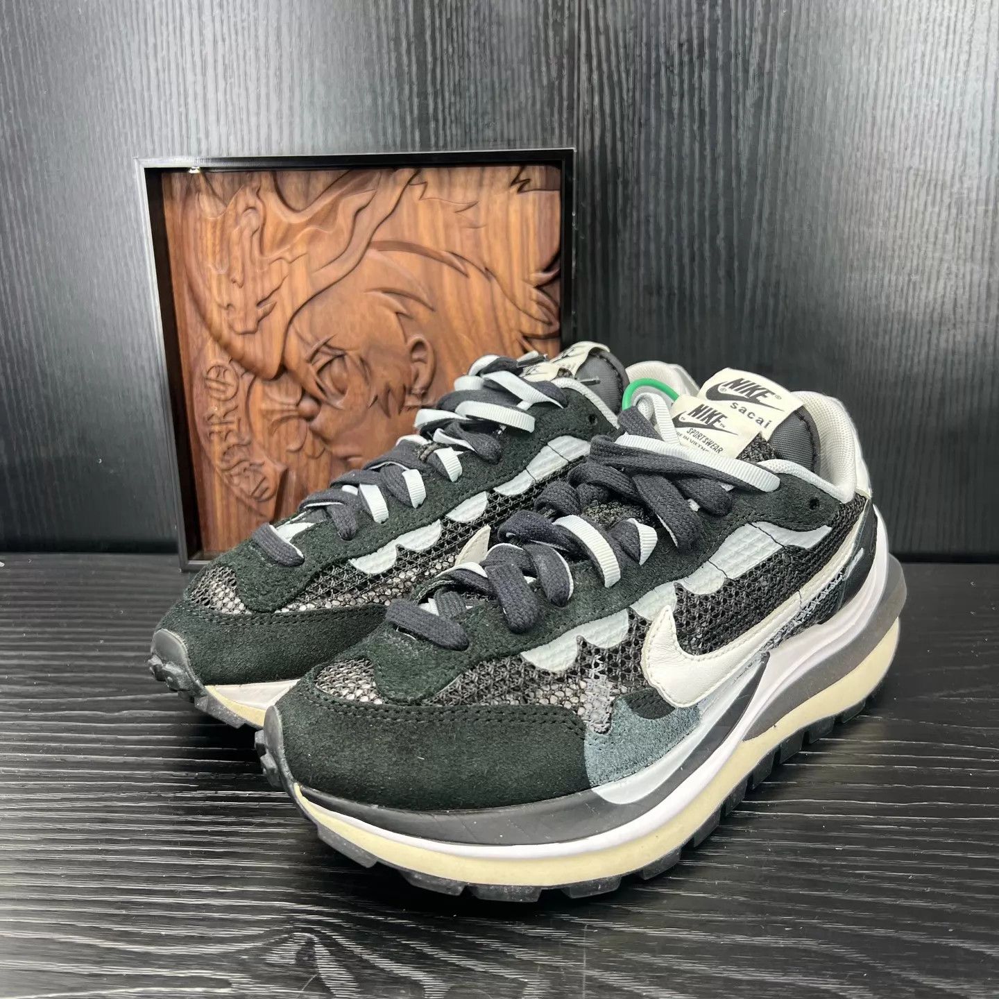 Nike Nike vaporwaffle 39 black white 2x worn boxed Size US 6 / EU 39 - 1 Thumbnail