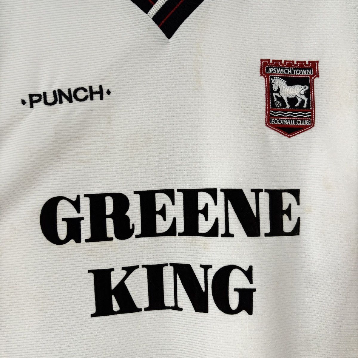 Vintage 2000 2001 Ipswich Punch Retro Vintage Soccer Jersey Shirt L Size US L / EU 52-54 / 3 - 4 Thumbnail