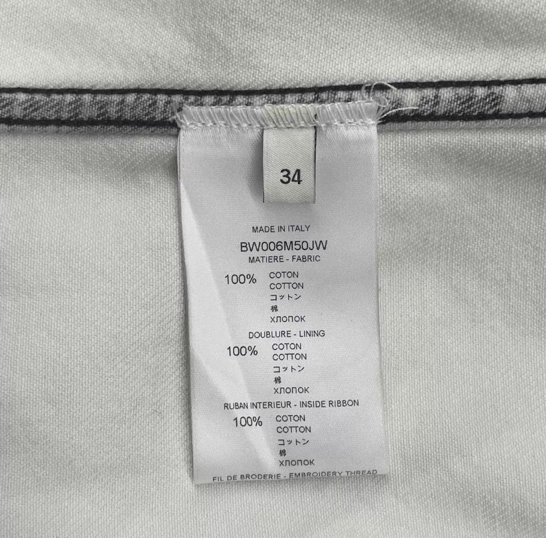 Givenchy Givenchy gray/white colorblock logo denim jacket Size XXS / US 00 / IT 34 - 6 Thumbnail