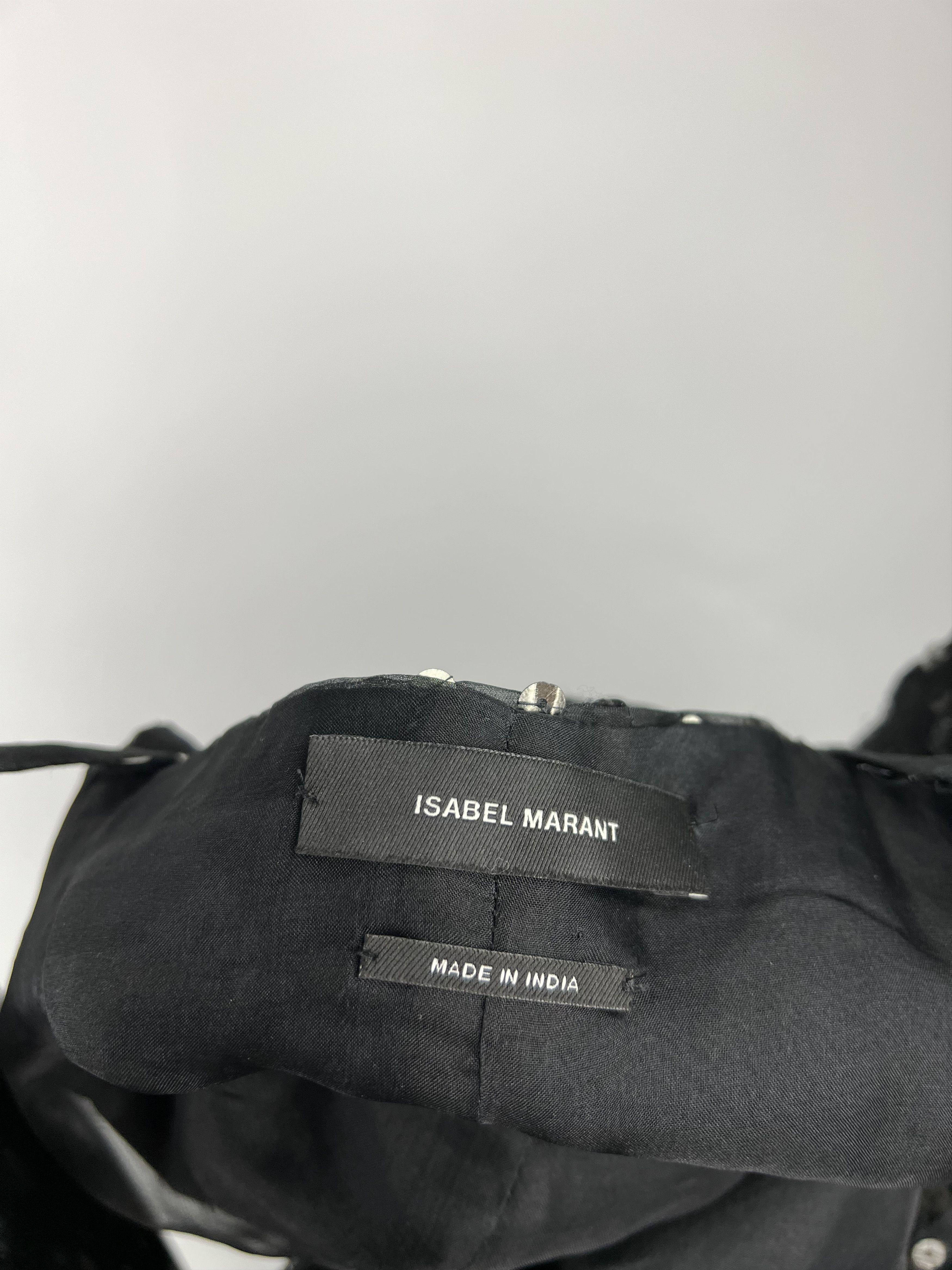 Isabel Marant Isabel Marant Asymmetrical Dress Black Sequined Silk Organza Size XL / US 12-14 / IT 48-50 - 7 Thumbnail