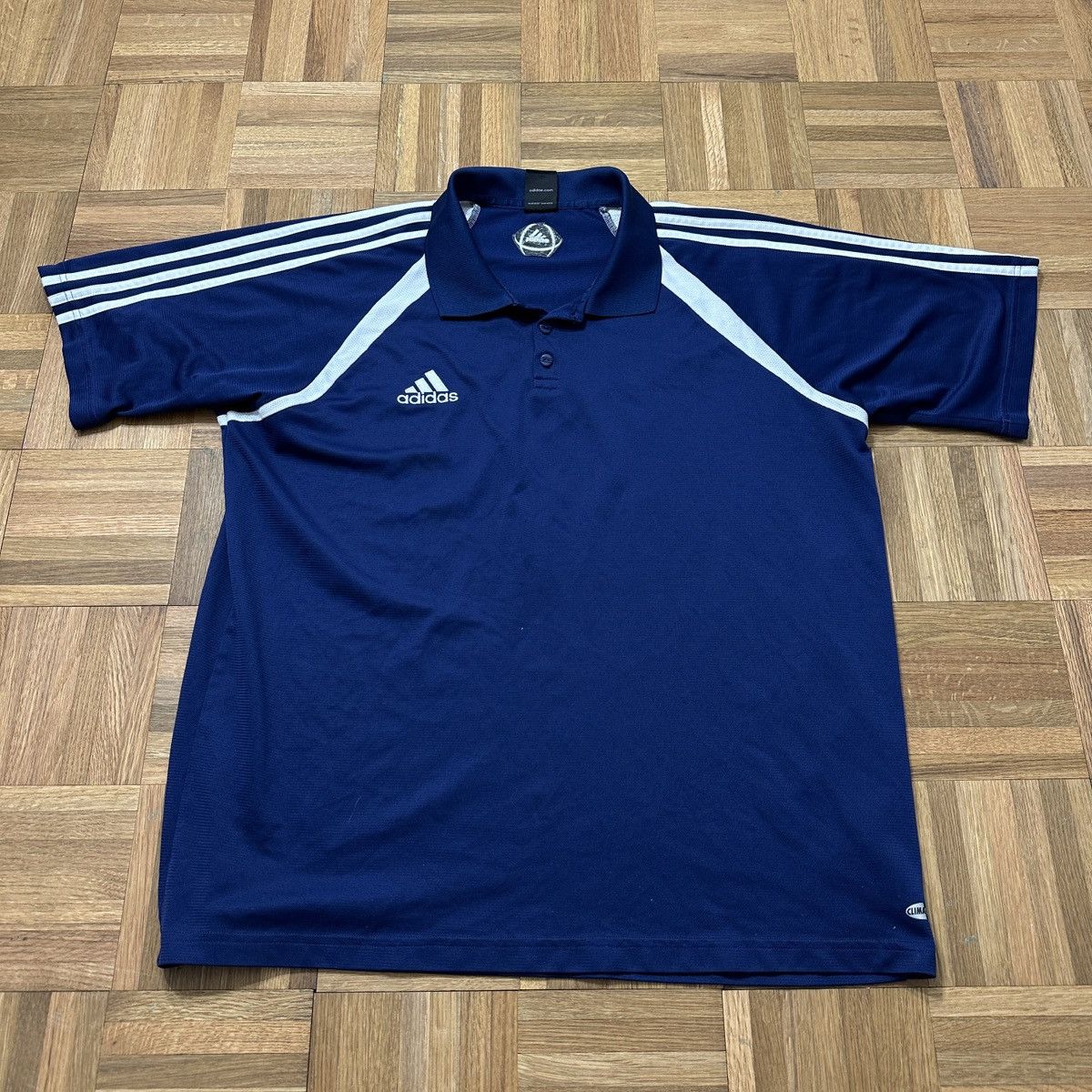 Adidas Vintage Adidas Soccer polo shirt Size US XL / EU 56 / 4 - 1 Thumbnail