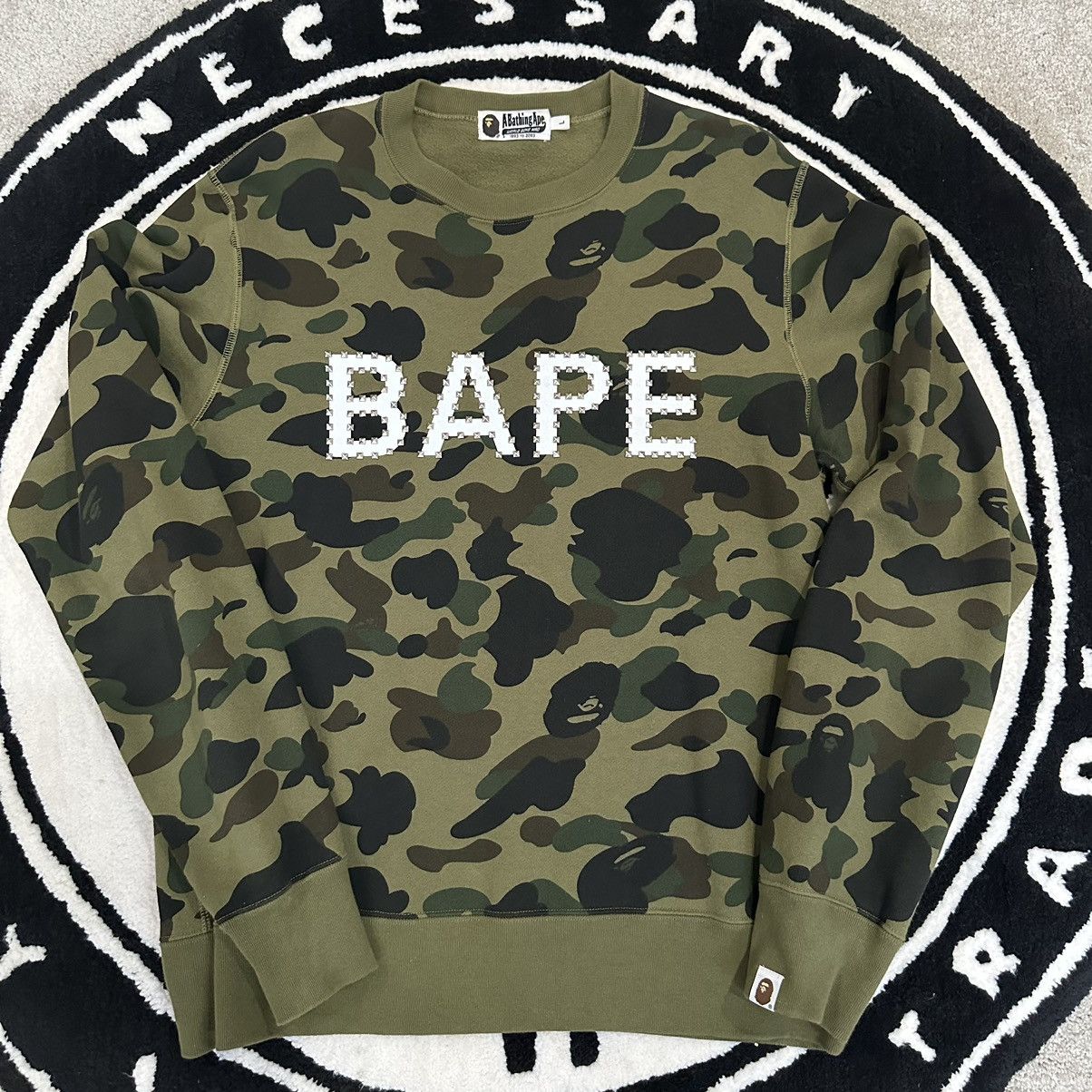 Bape 1st Camo Studs Crewneck