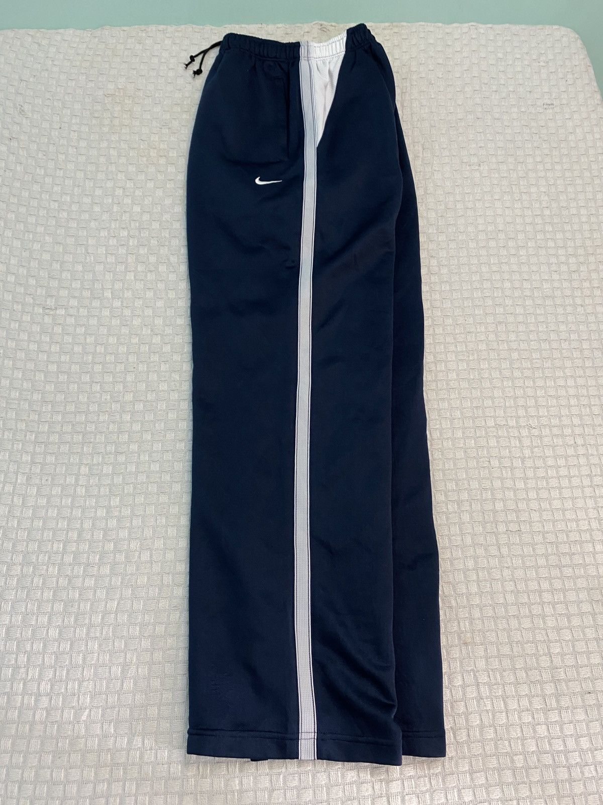 NOCTA × Nike 💥 VINTAGE NIKE 90S BAGGY WIDE LEG SWOOSH TRACK PANTS Y2K Size US 38 / EU 54 - 7 Thumbnail
