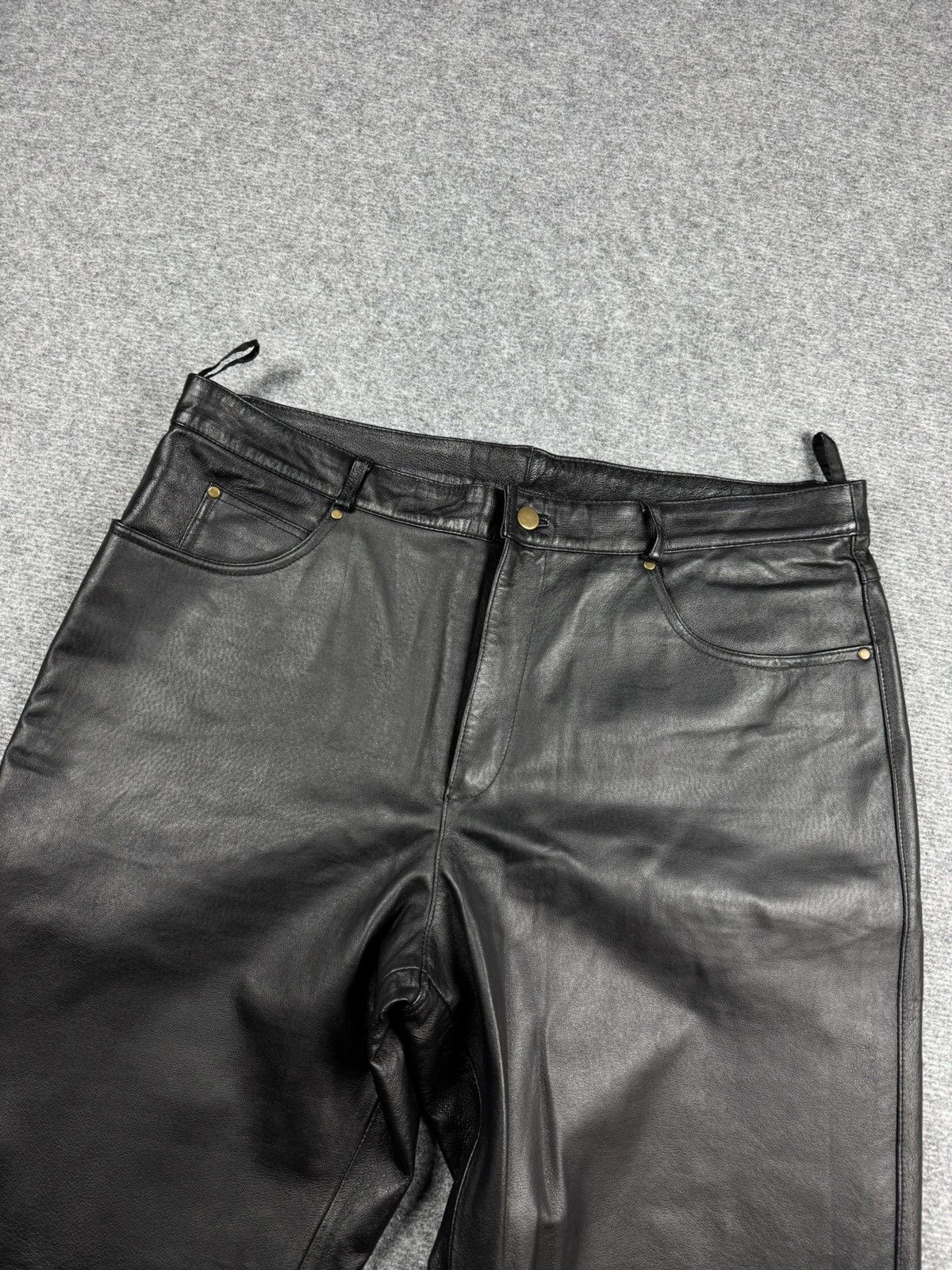 Alternative avant garde leather pants
