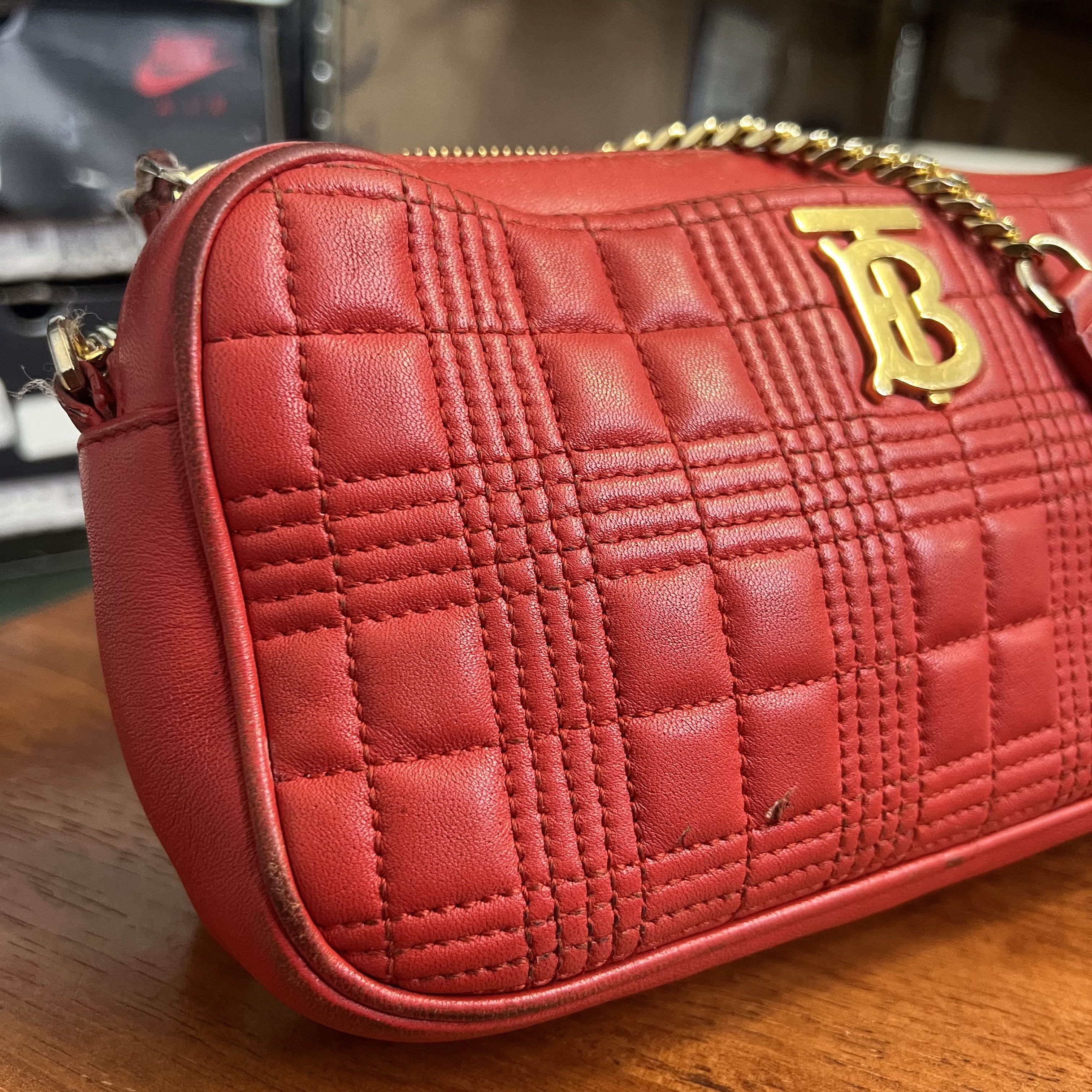 Burberry Burberry Lola Quilted Camera Bag Red Size ONE SIZE - 2 Thumbnail