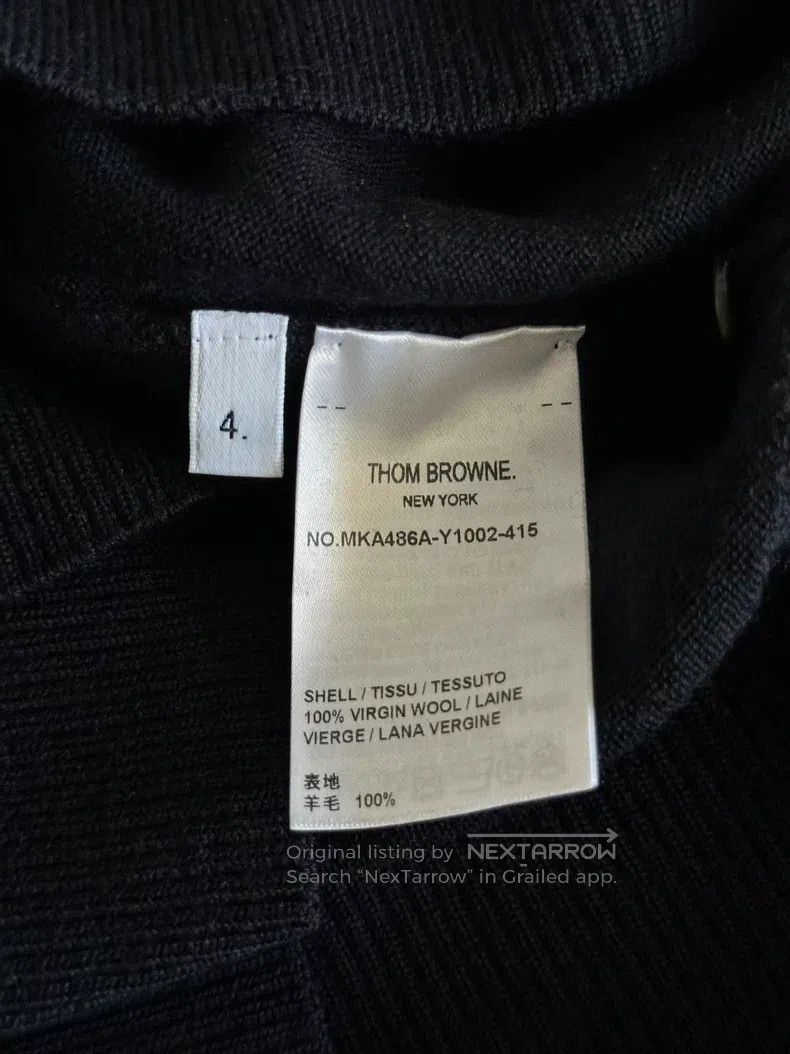 Thom Browne Thom Browne Blue Sweater Size US XL / EU 56 / 4 - 4 Thumbnail