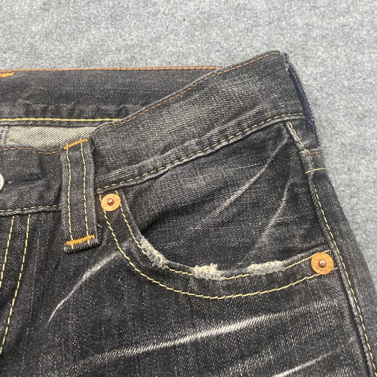 Japanese Brand 💥Flare💥Vintage Levis 507 Flare Denim Size US 32 / EU 48 - 11 Thumbnail