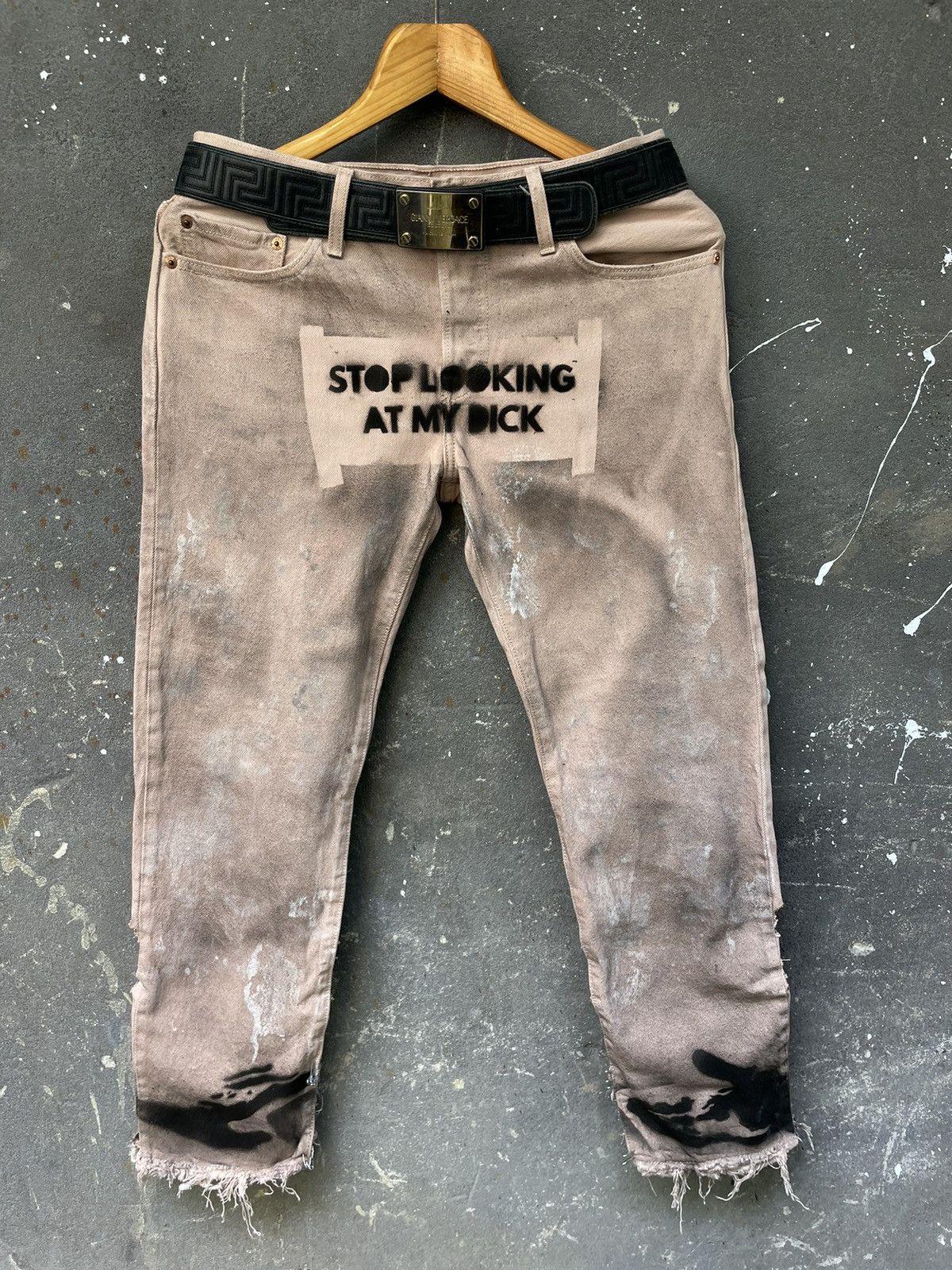 Levi's Levi’s Custom Y2K Denim Jeans Opium Distressed Works Fade Size US 30 / EU 46 - 6 Thumbnail